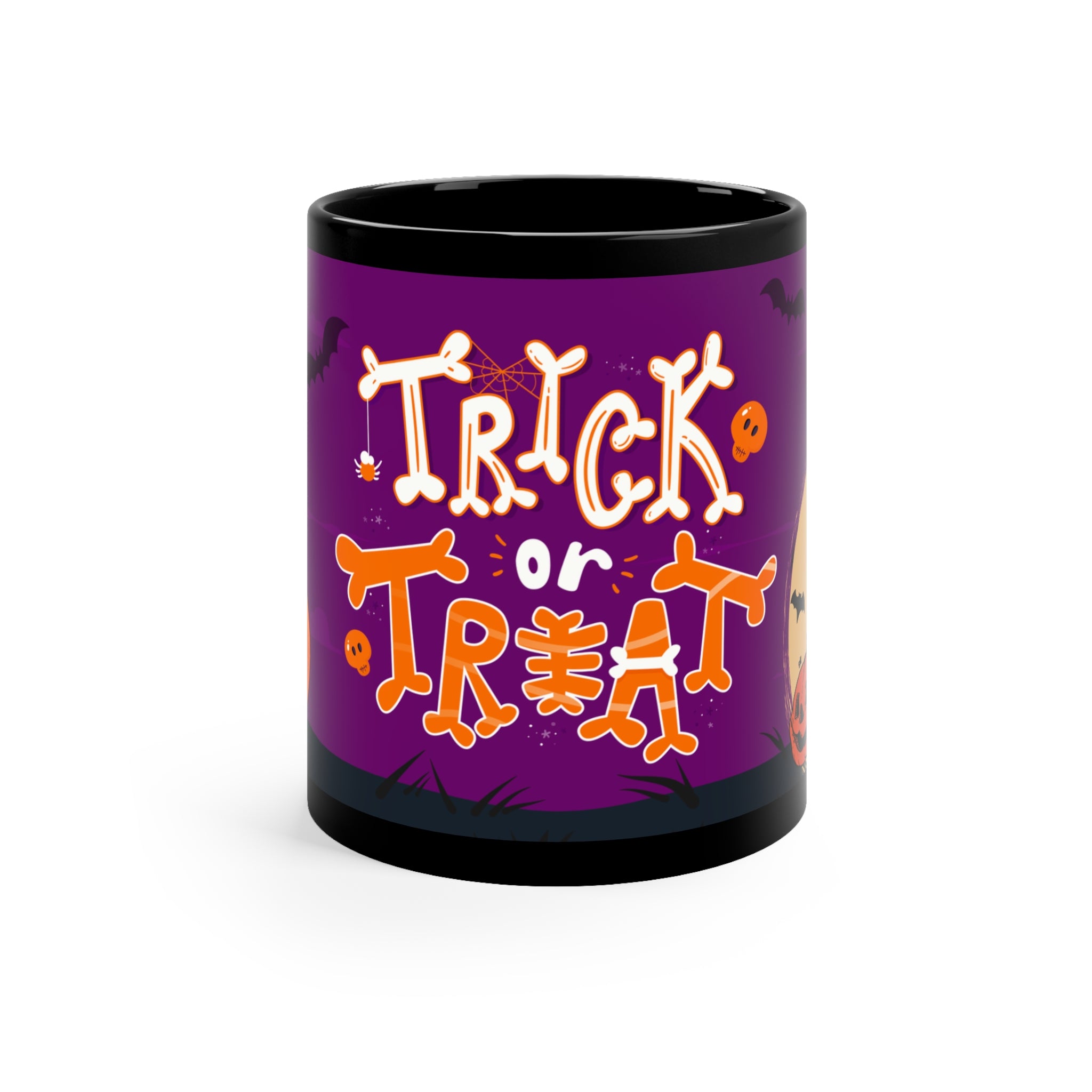 Trick or Treat | Black Coffee Mug