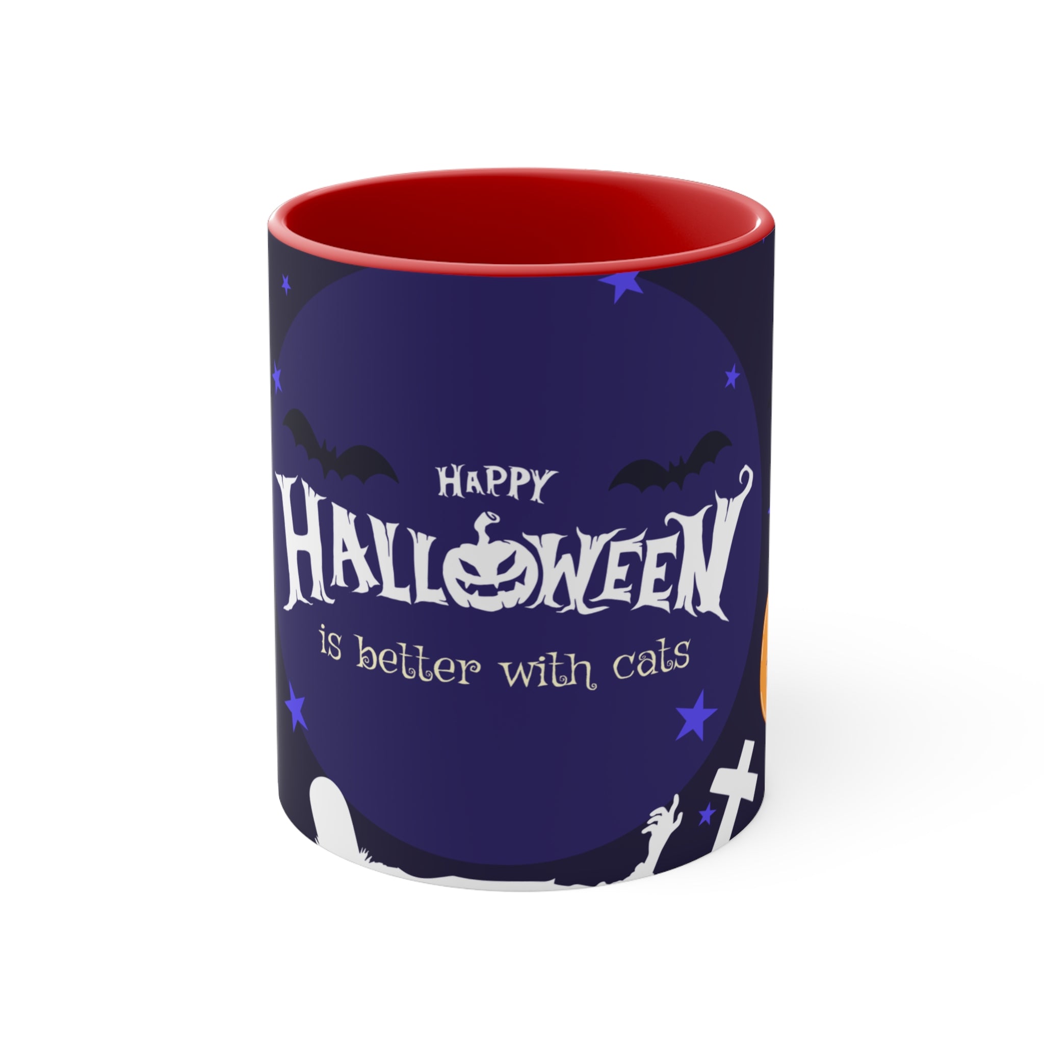 Happy Halloween with Witch's Cats | Accent Mugs