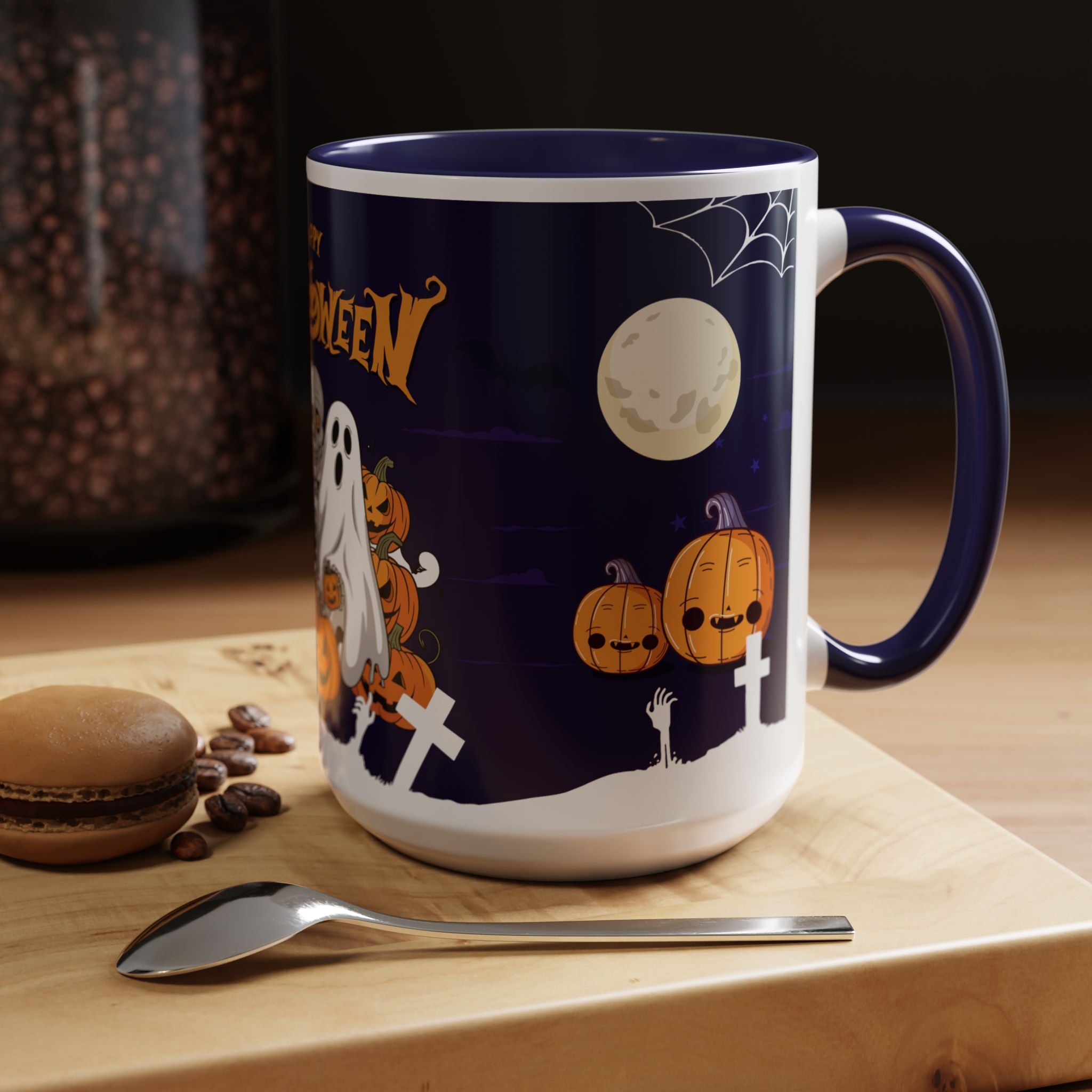 Halloween is Better with Skeleton | Accent Coffee Mug