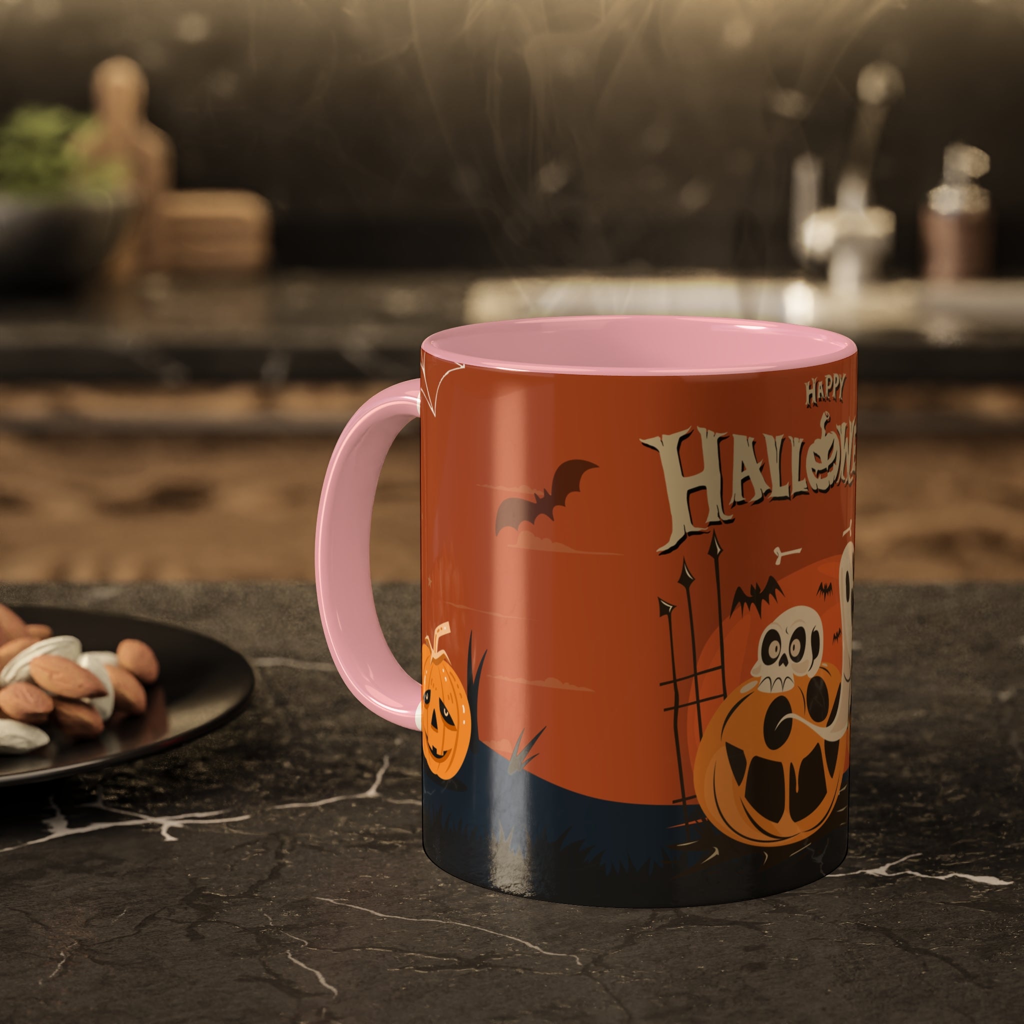 Happy Halloween with Pumpkin | Colorful Mugs