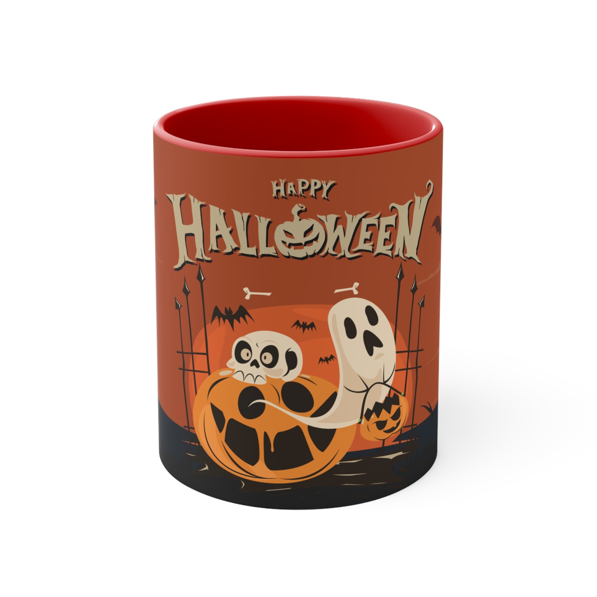 Happy Halloween with Pumpkin | Accent Mugs