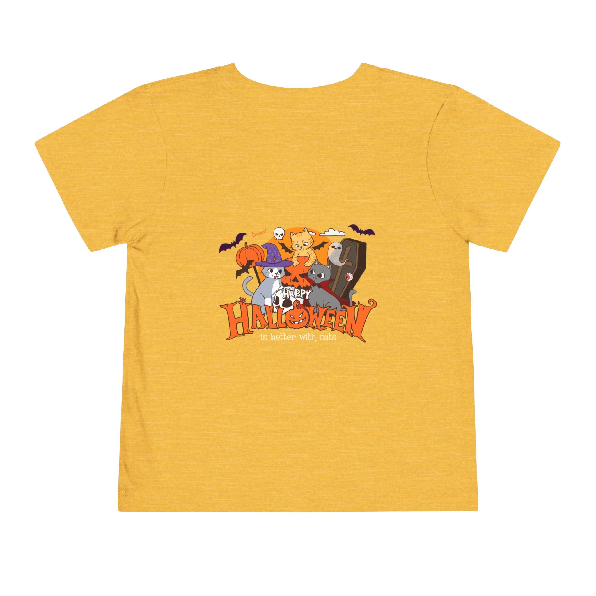 Happy Halloween with Cats | Toddler Short Sleeve Tee