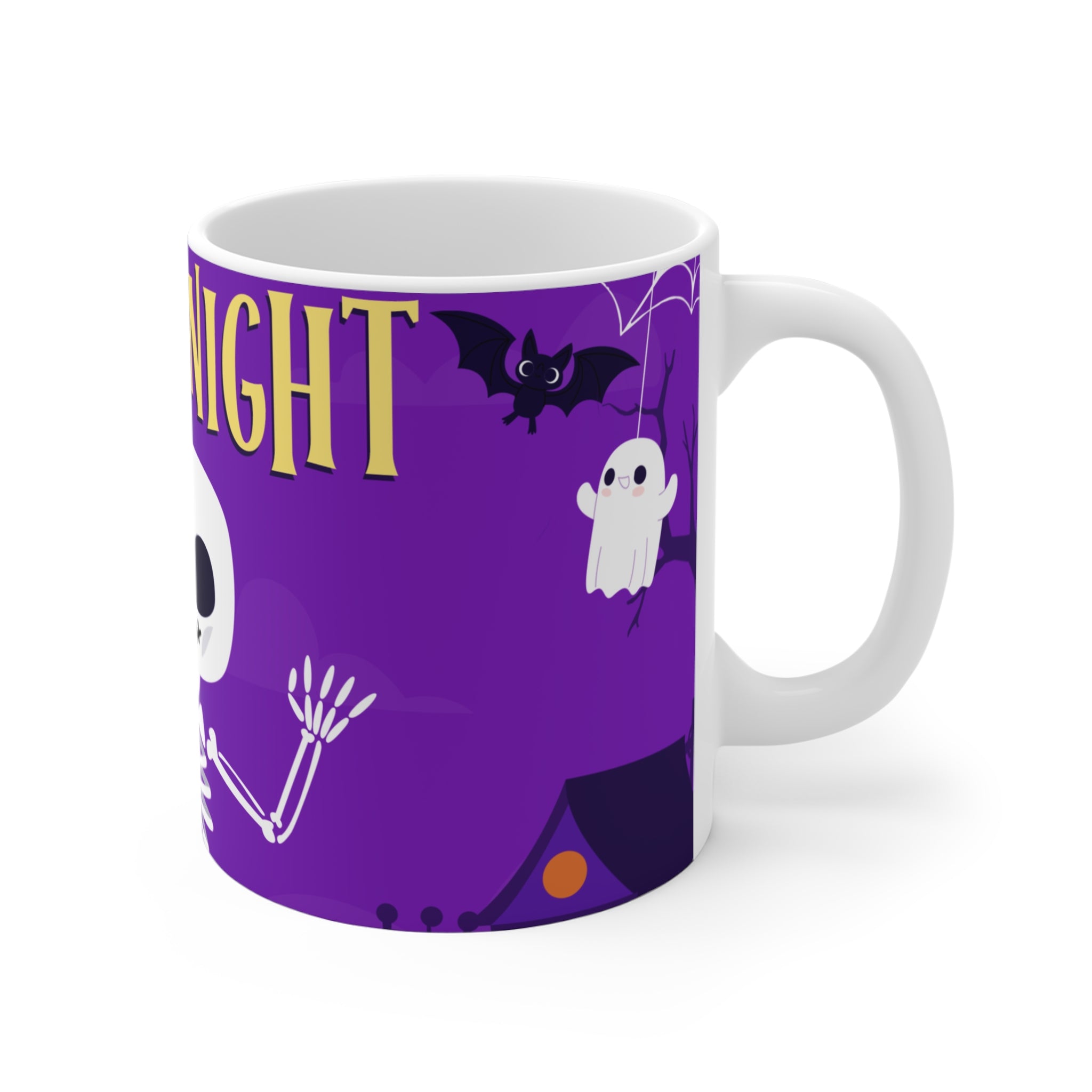 Spooky Night with Halloween Skeleton | Mug