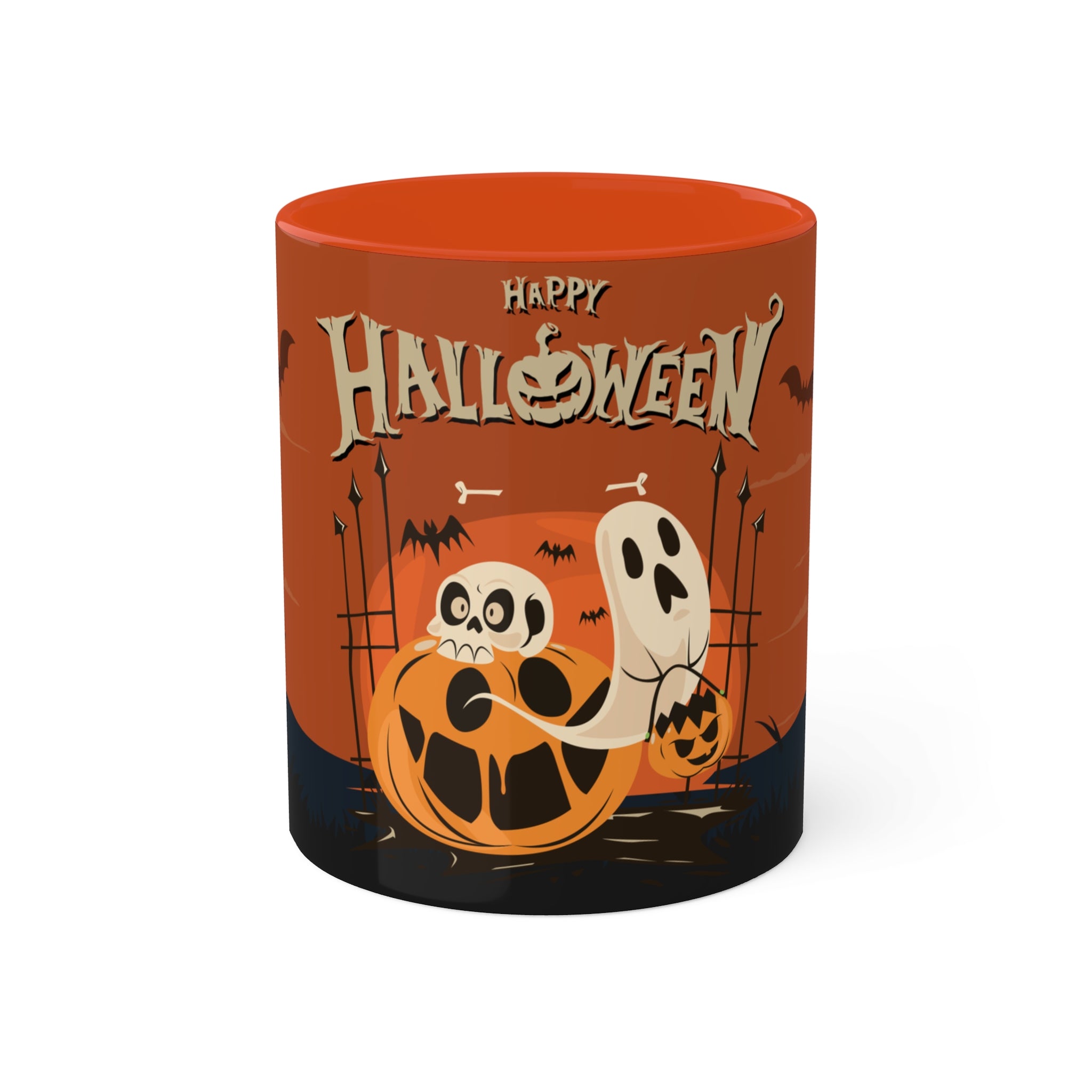 Happy Halloween with Pumpkin | Colorful Mugs