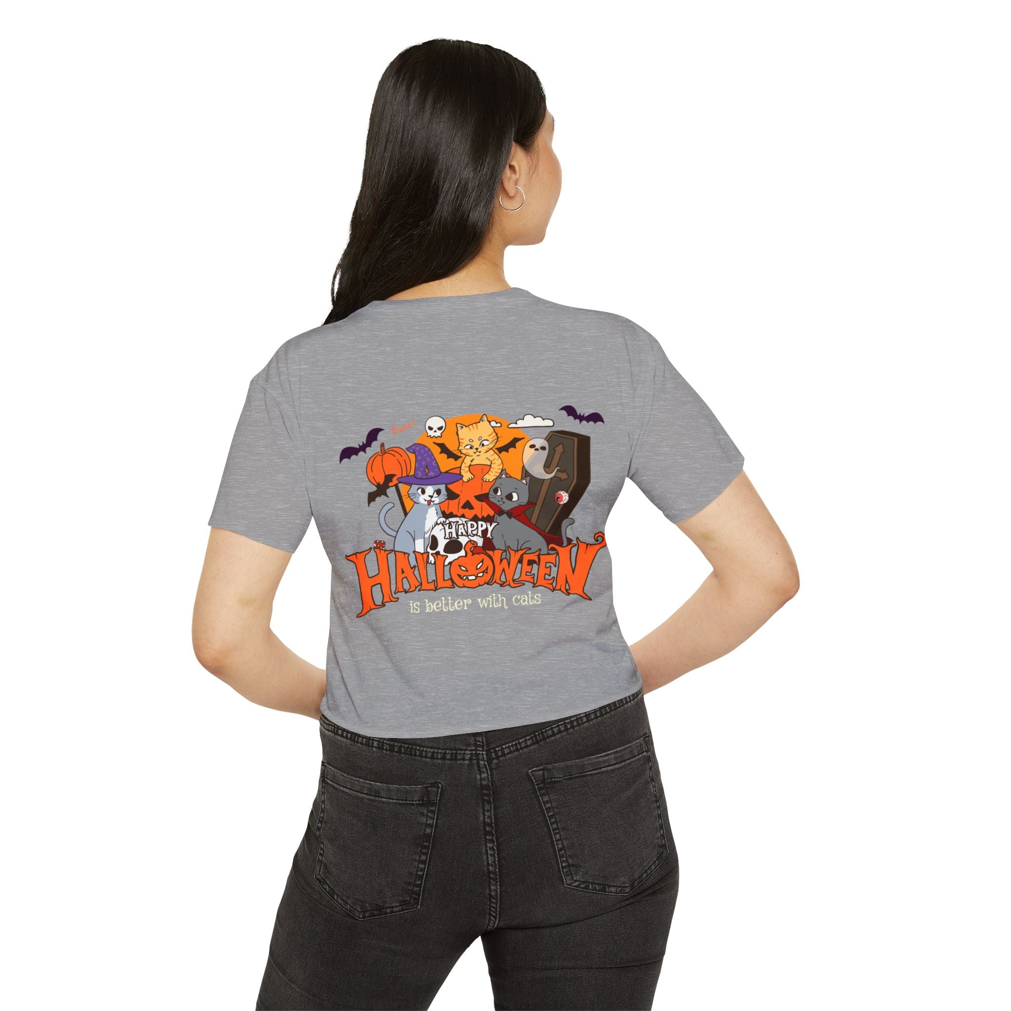 Happy Halloween with Cats | Women's Festival Crop Top