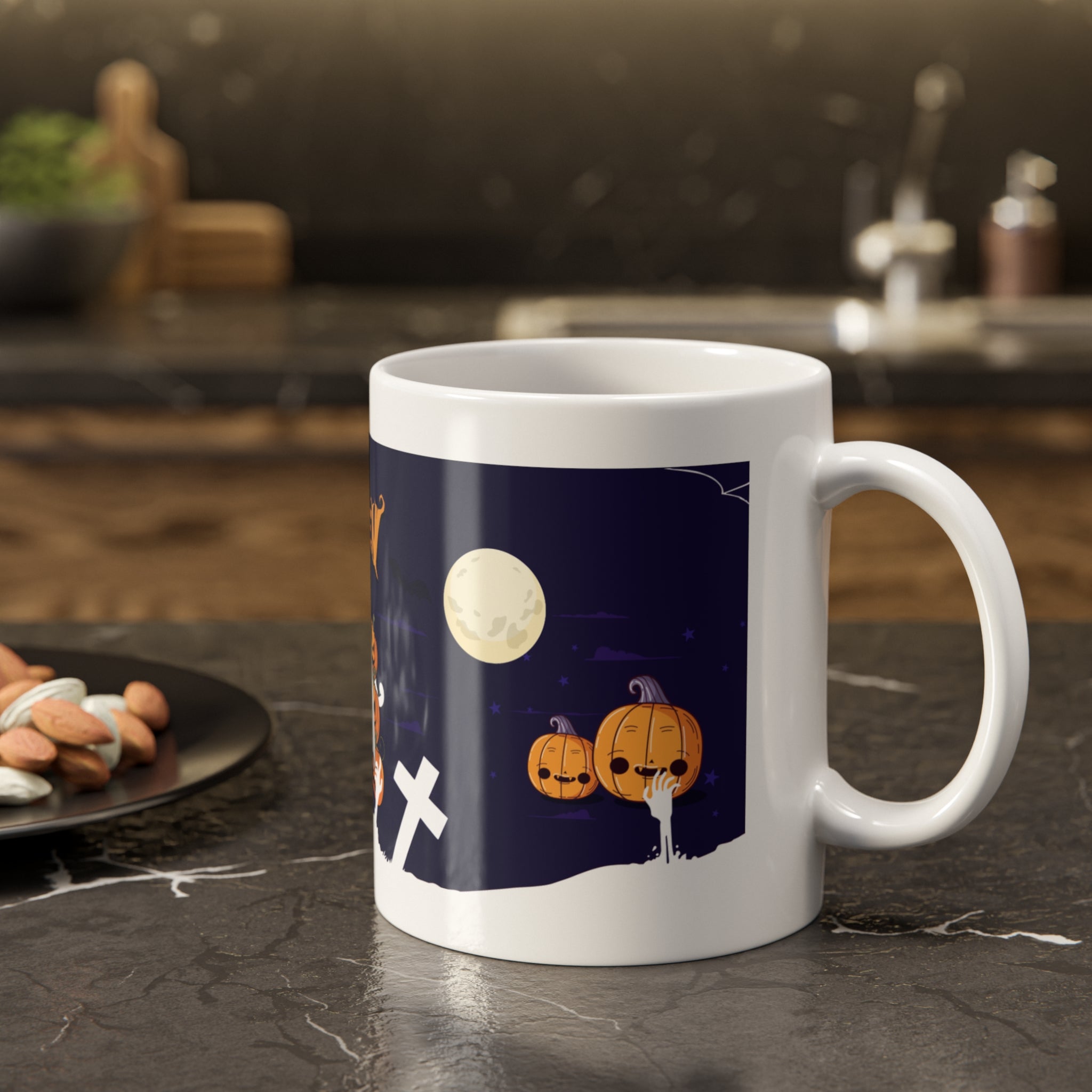 Halloween is Better with Skeleton | White Ceramic Mug