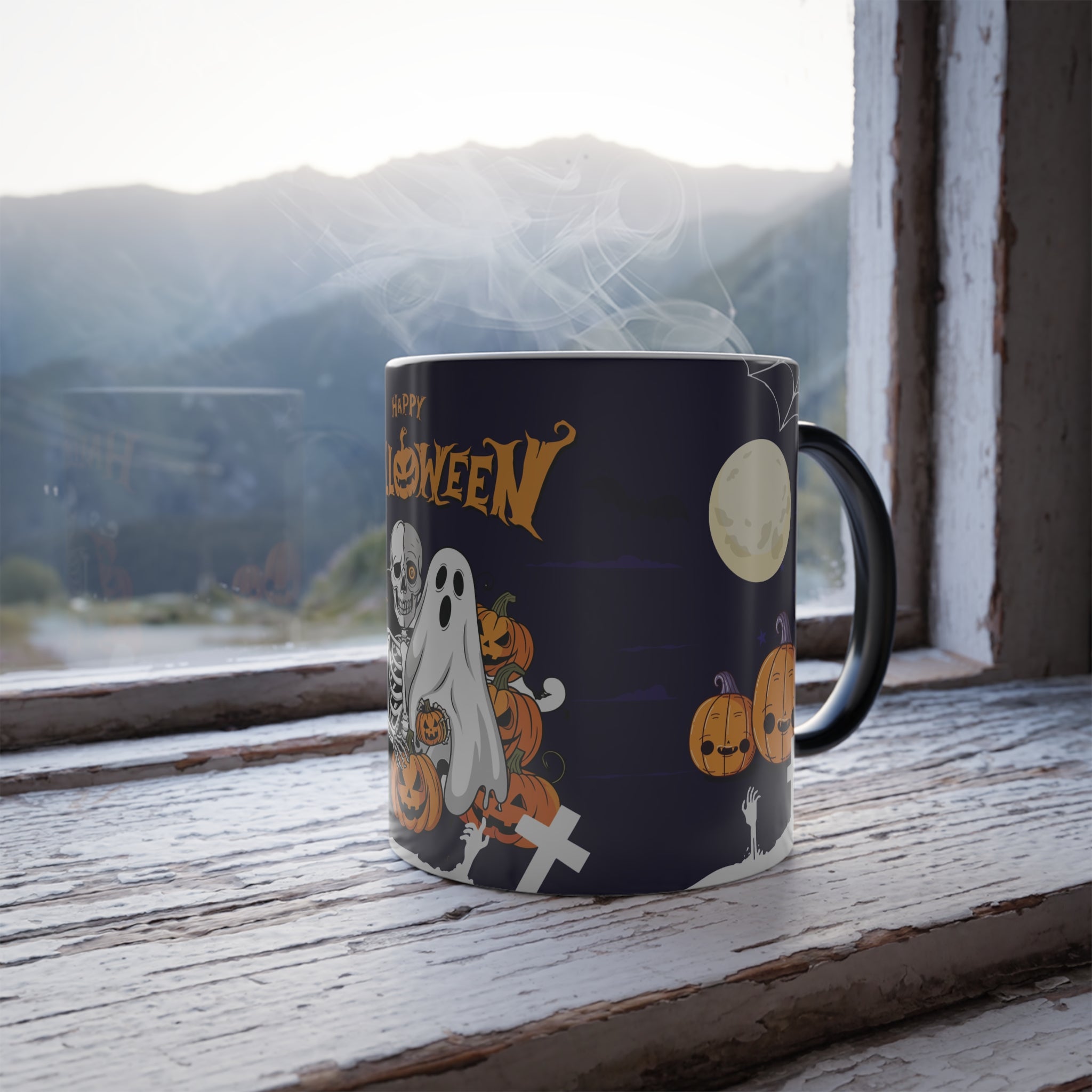 Halloween is Better with Skeleton | Color Morphing Mug