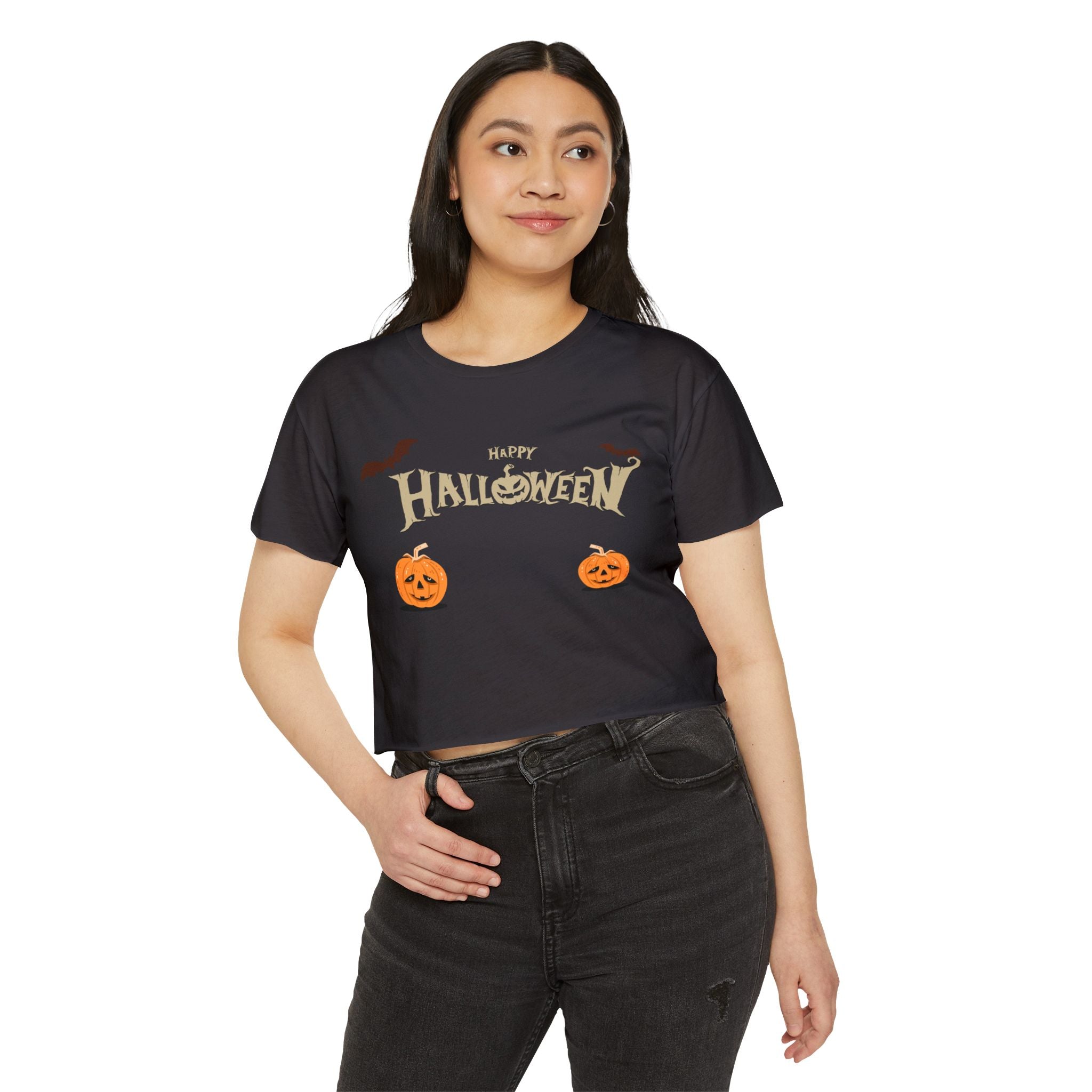 Happy Halloween with Cats | Women's Festival Crop Top