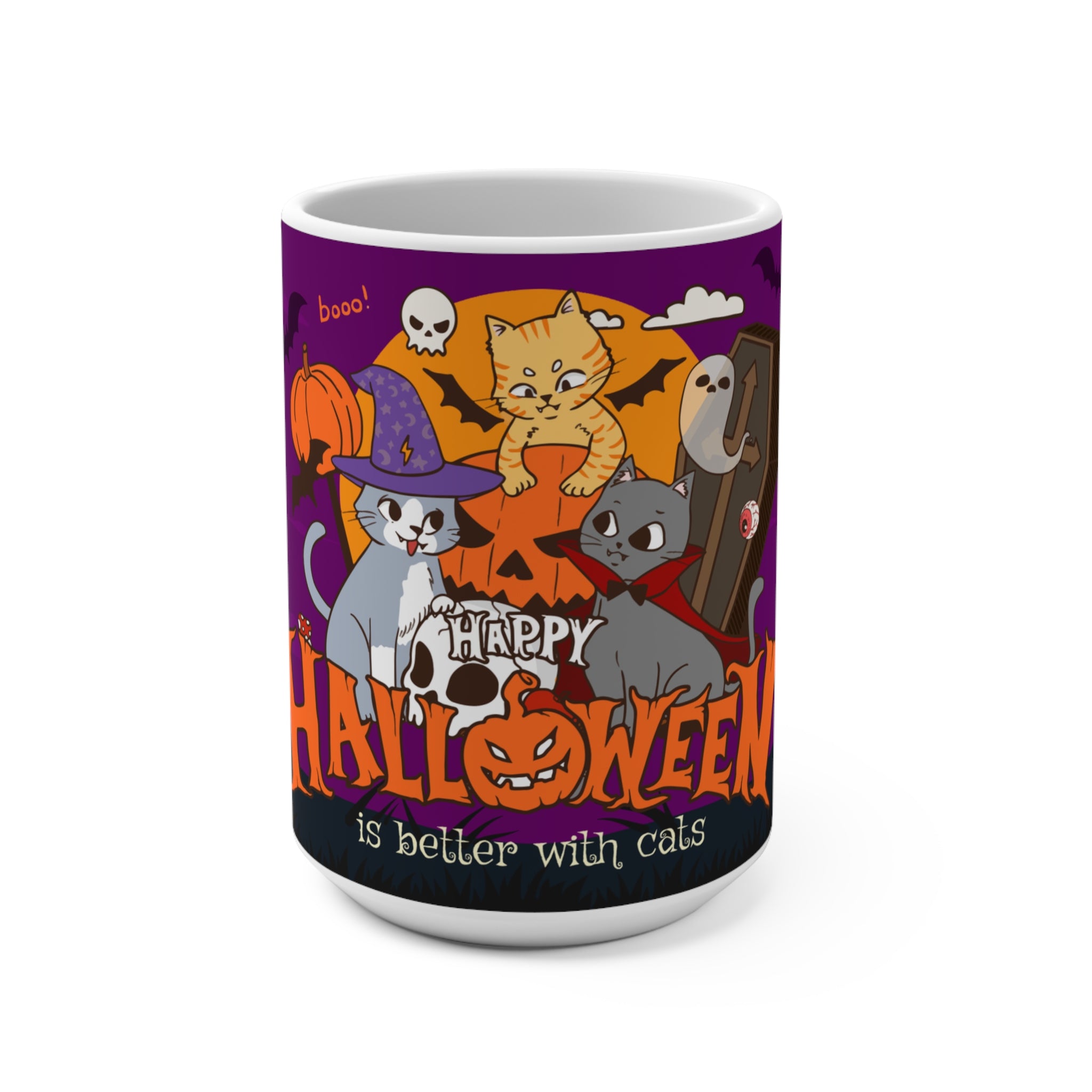 Happy Halloween is Better with Cats | Mug