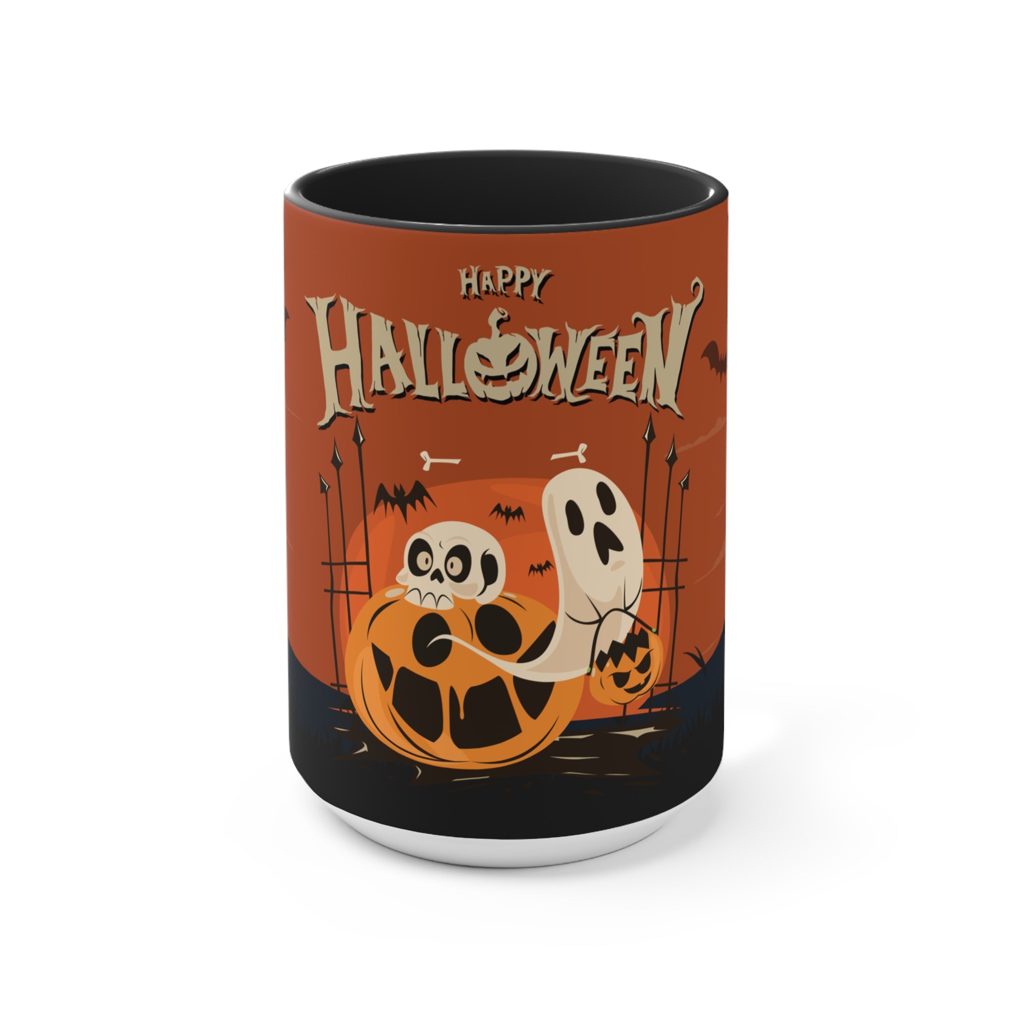 Happy Halloween with Pumpkin | Accent Mugs