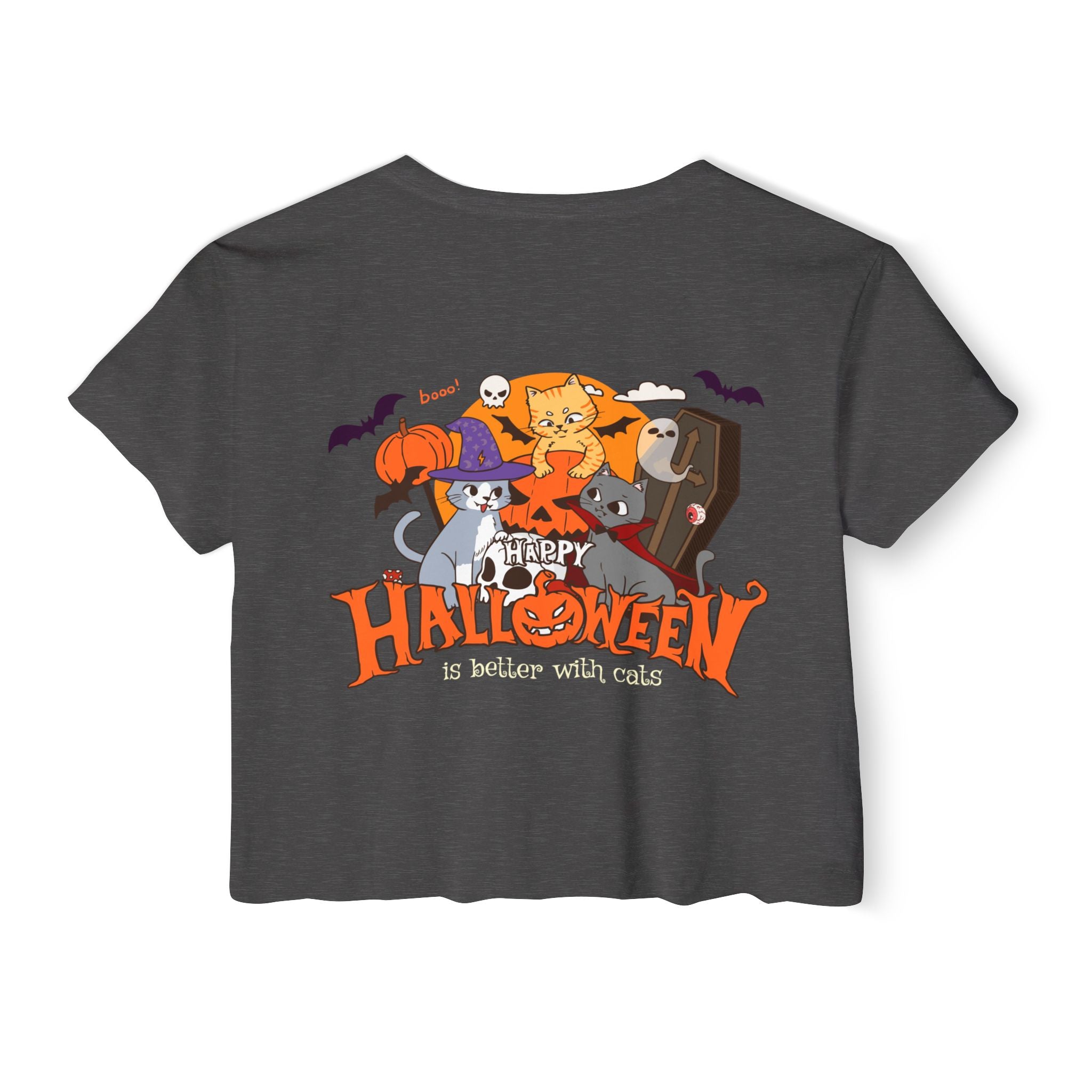 Happy Halloween with Cats | Women's Festival Crop Top