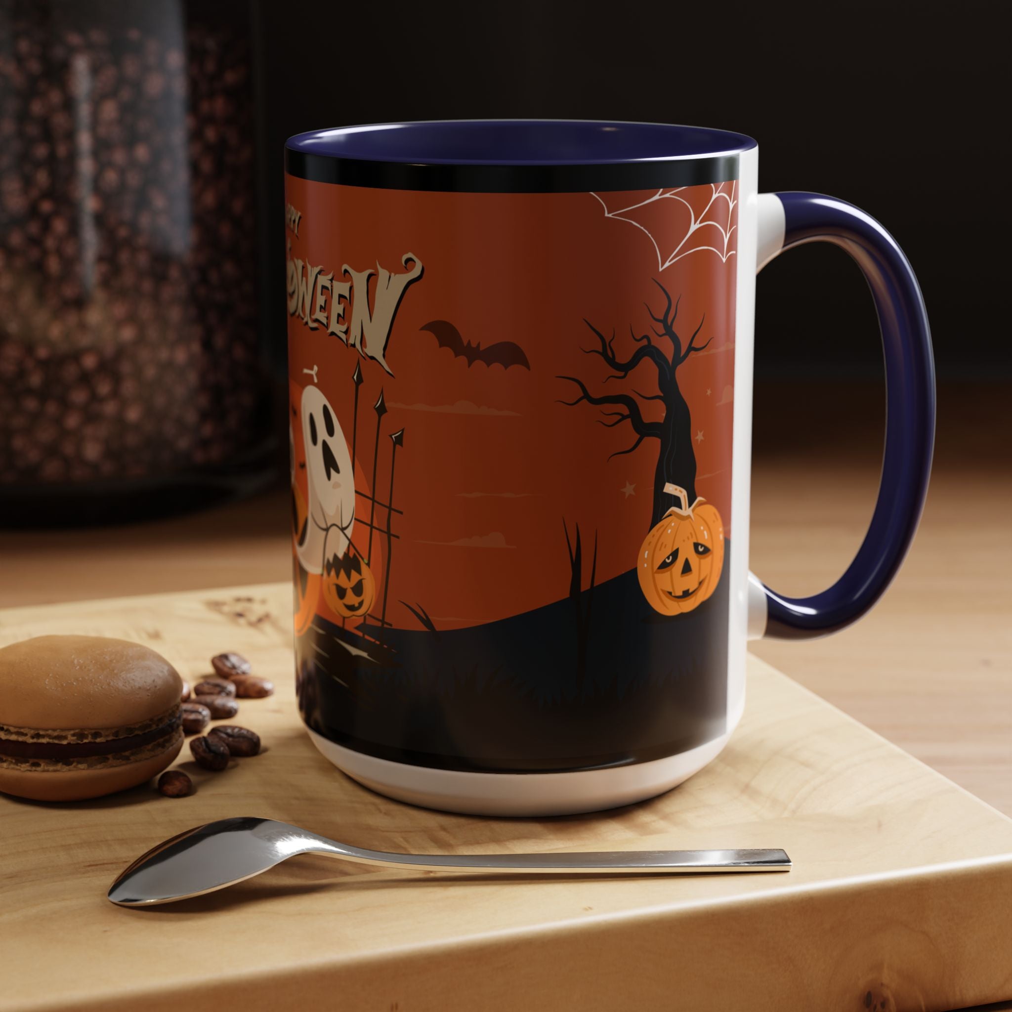 Happy Halloween with Pumpkin | Accent Coffee Mug