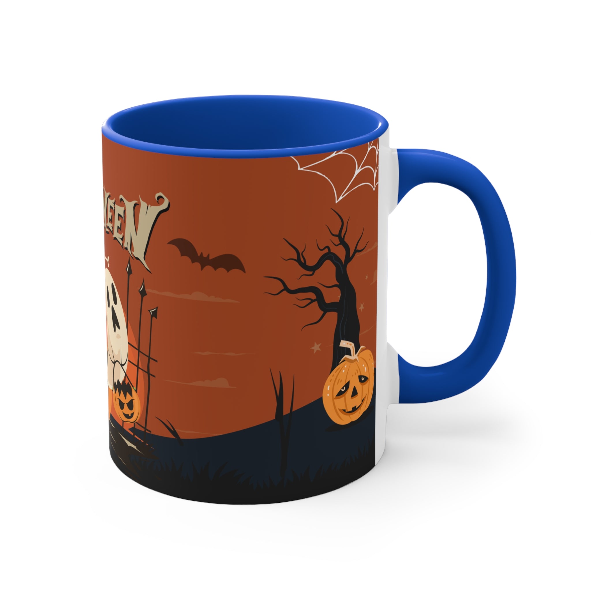 Happy Halloween with Pumpkin | Colorful Accent Mugs