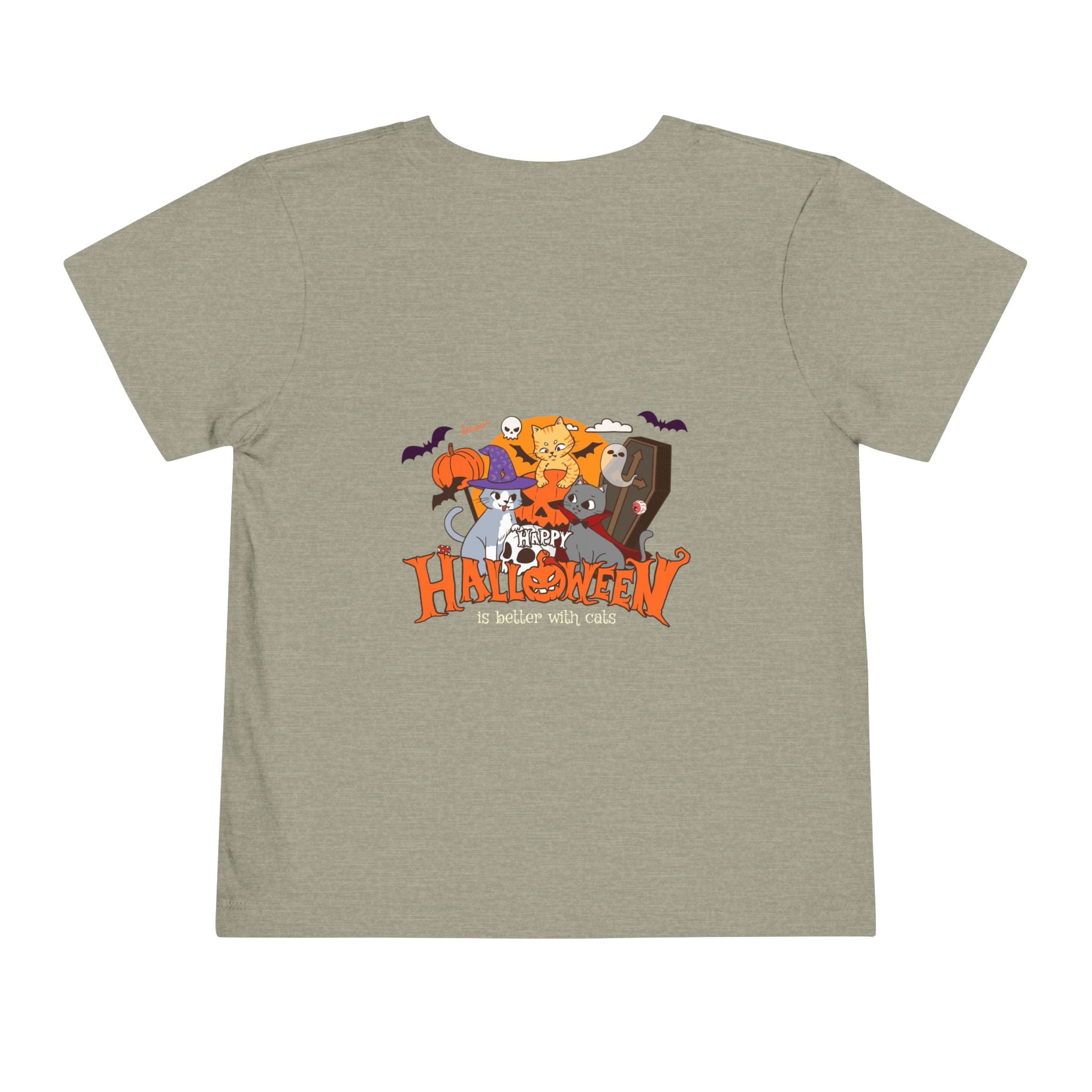 Happy Halloween with Cats | Toddler Short Sleeve Tee