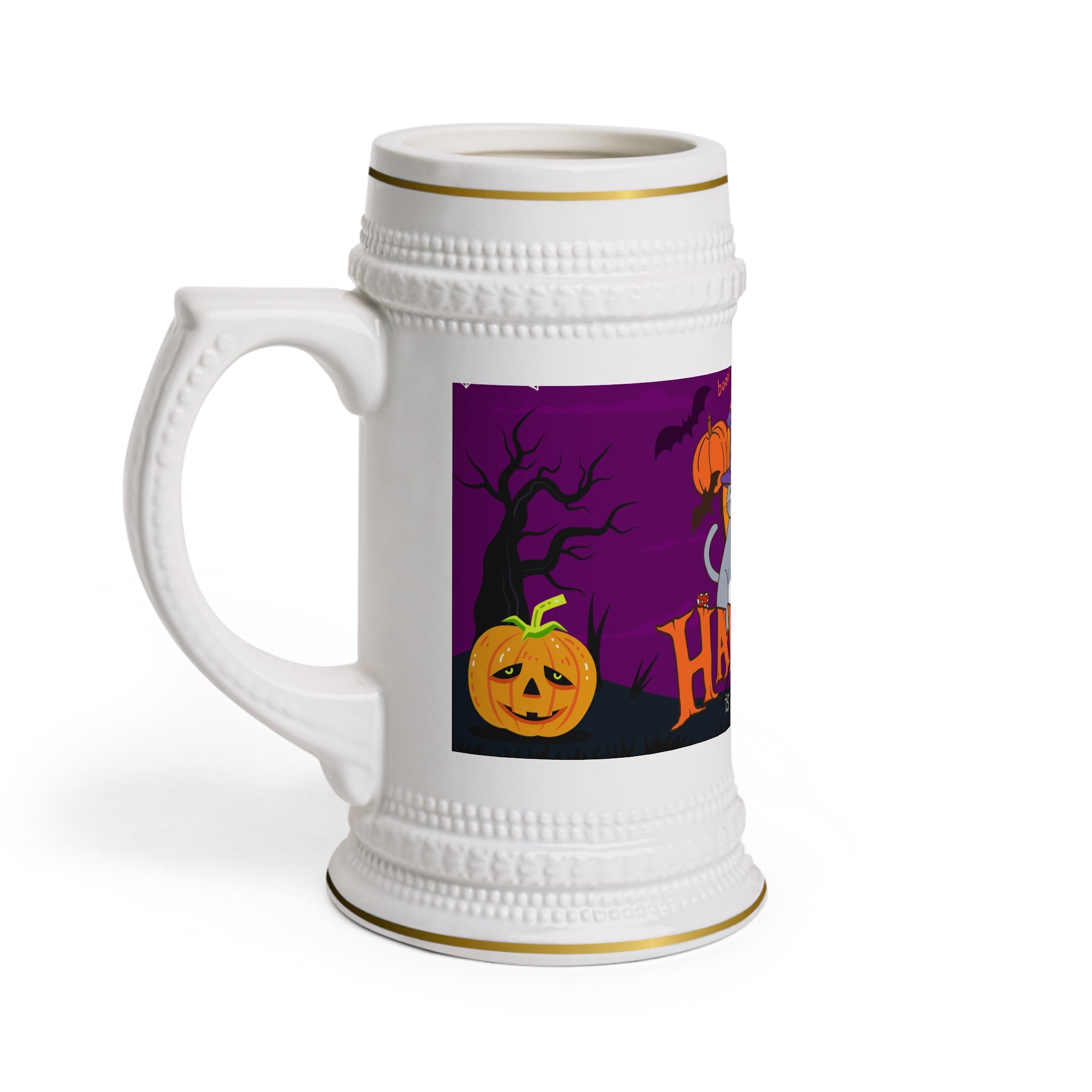 Happy Halloween is Better with Cats | Beer Stein Mug