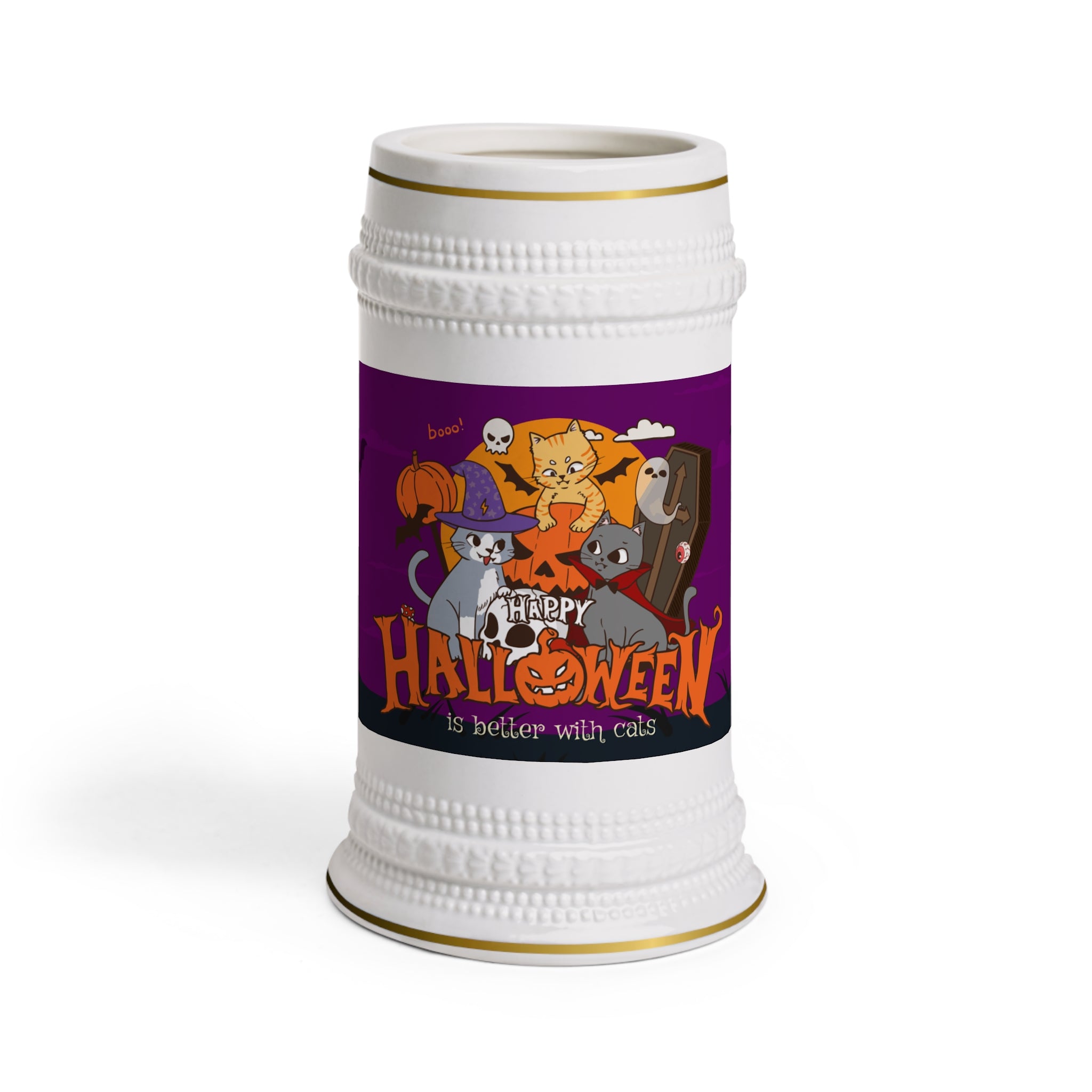 Happy Halloween is Better with Cats | Stein Mug