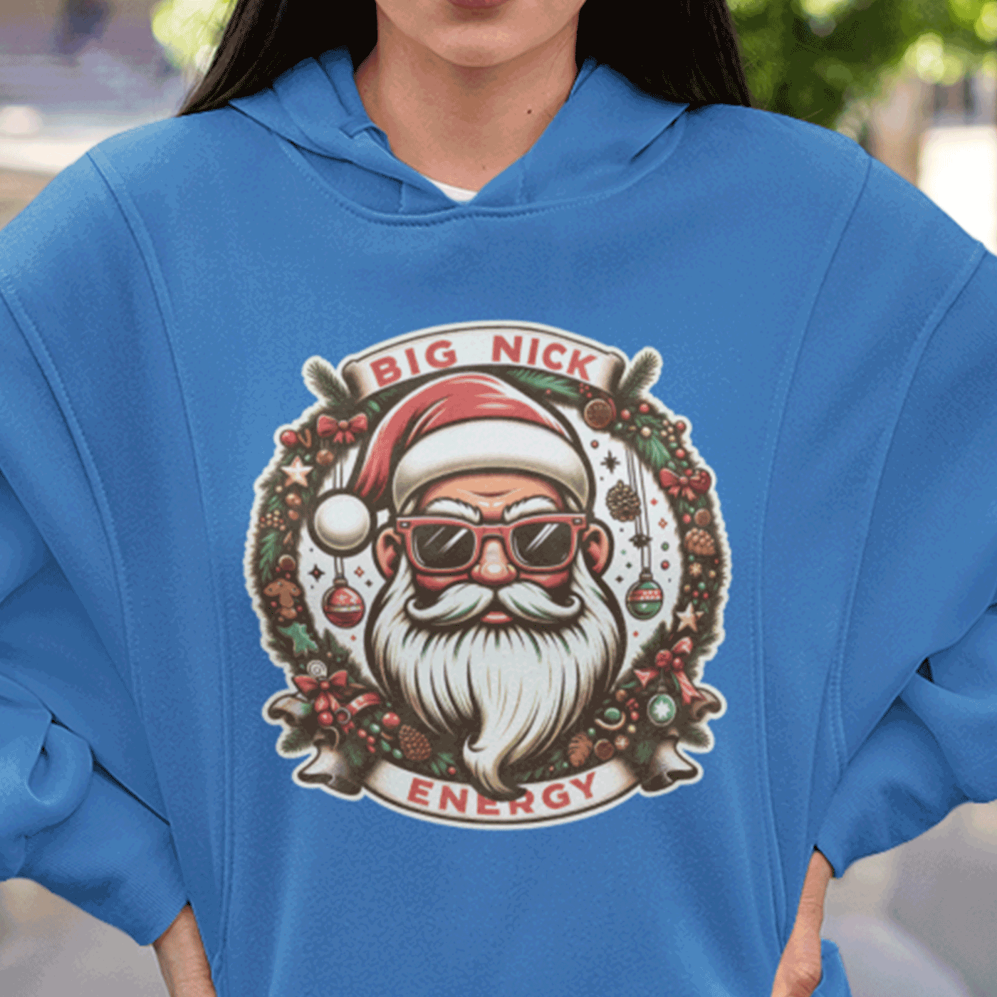 Big Nick Energy | Cool Santa Claus Christmas | Unisex Hoodie