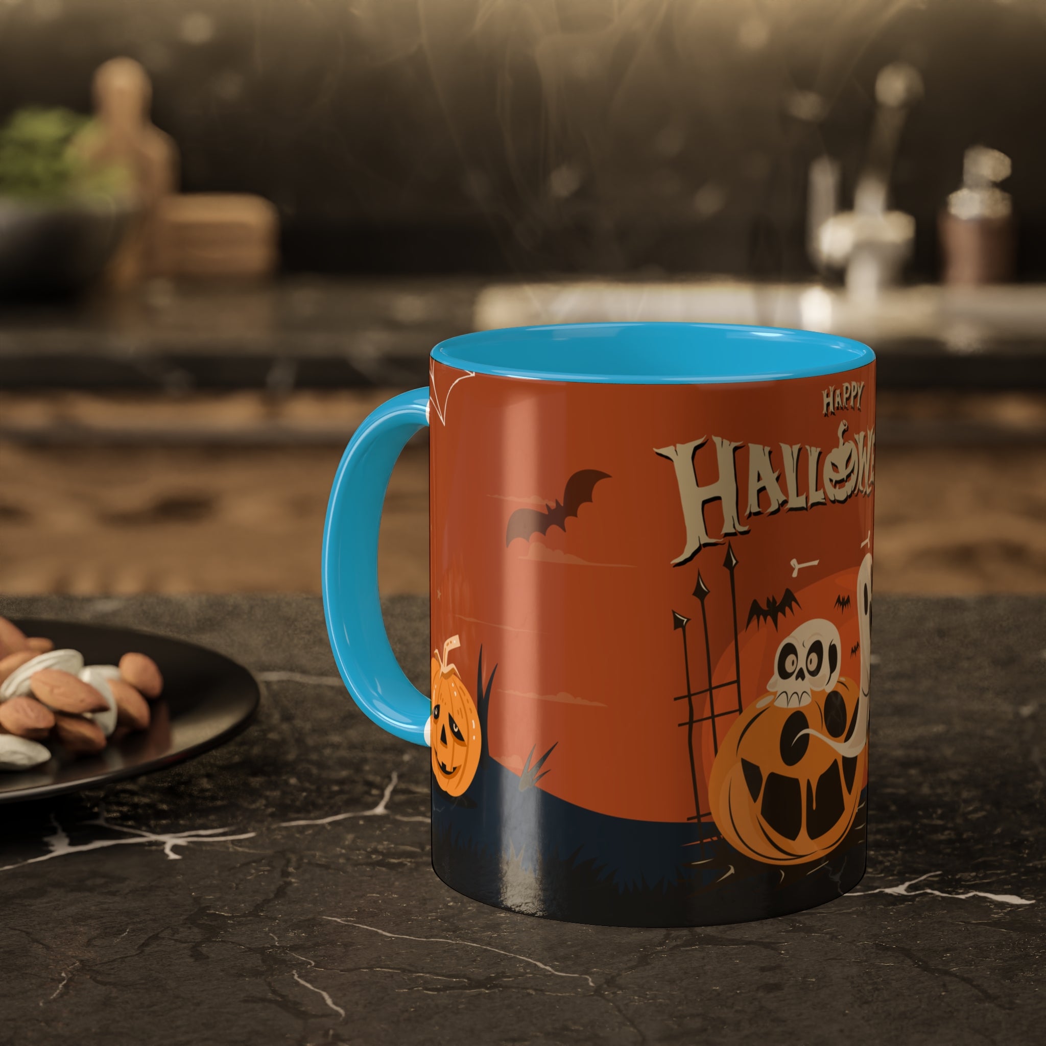 Happy Halloween with Pumpkin | Colorful Mugs