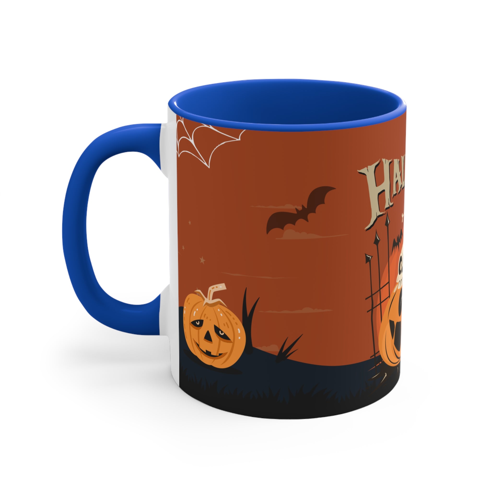 Happy Halloween with Pumpkin | Colorful Accent Mugs