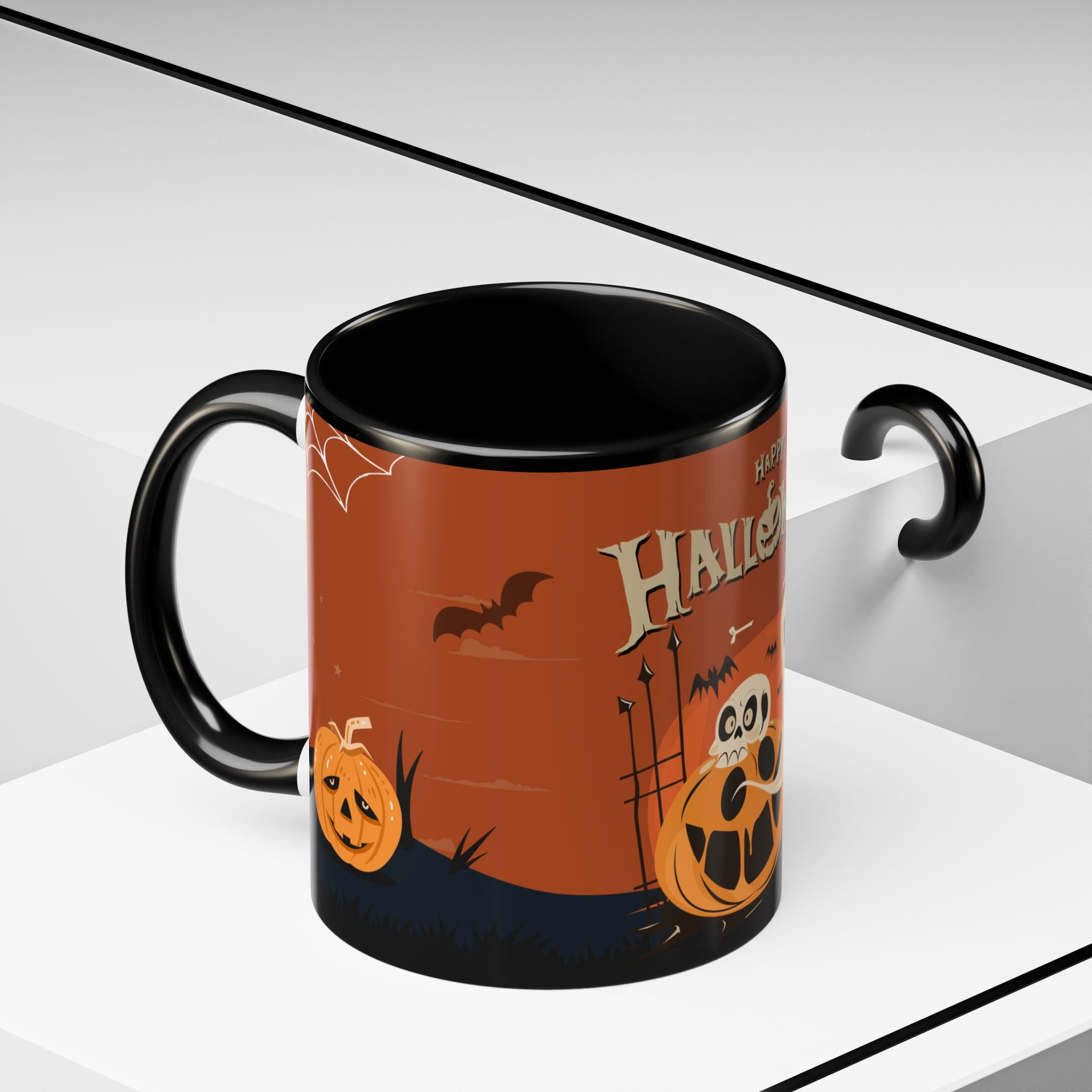 Happy Halloween with Pumpkin | Accent Coffee Mug