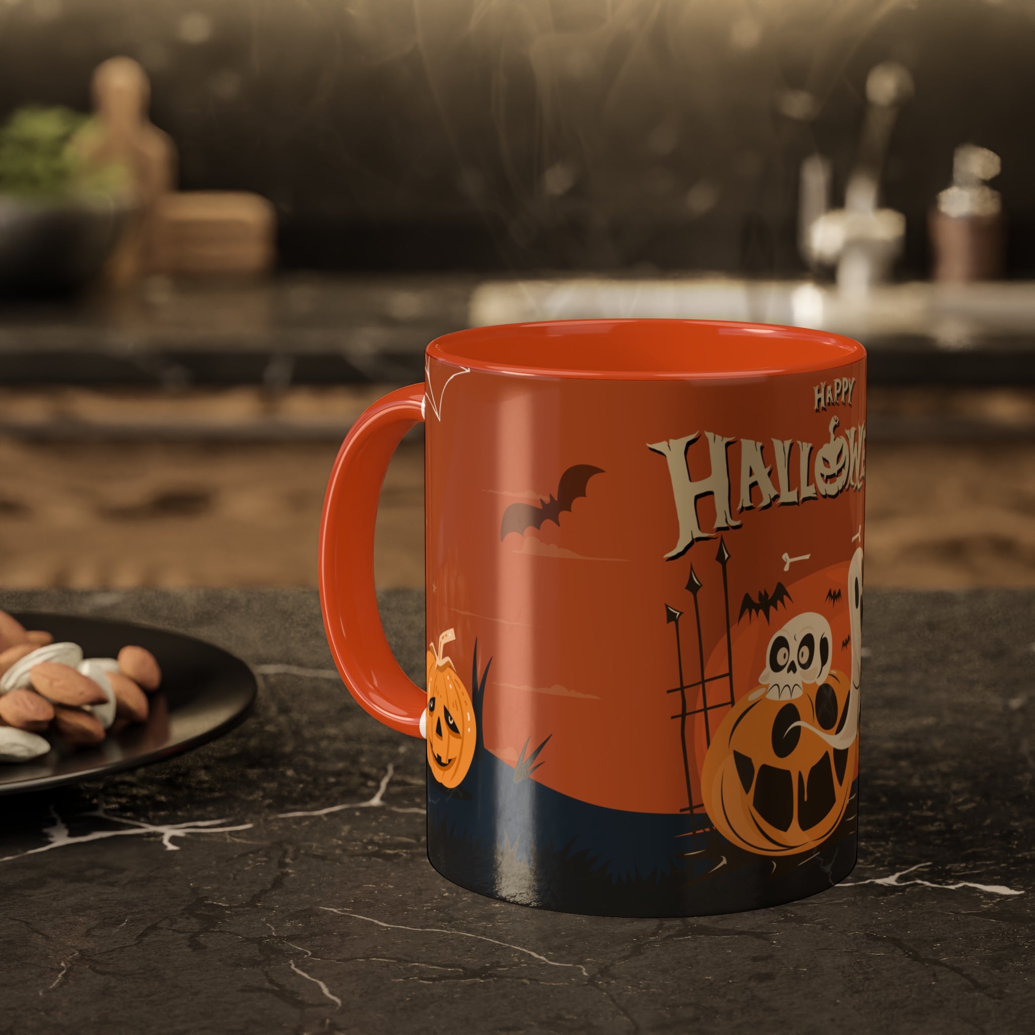Happy Halloween with Pumpkin | Colorful Mugs