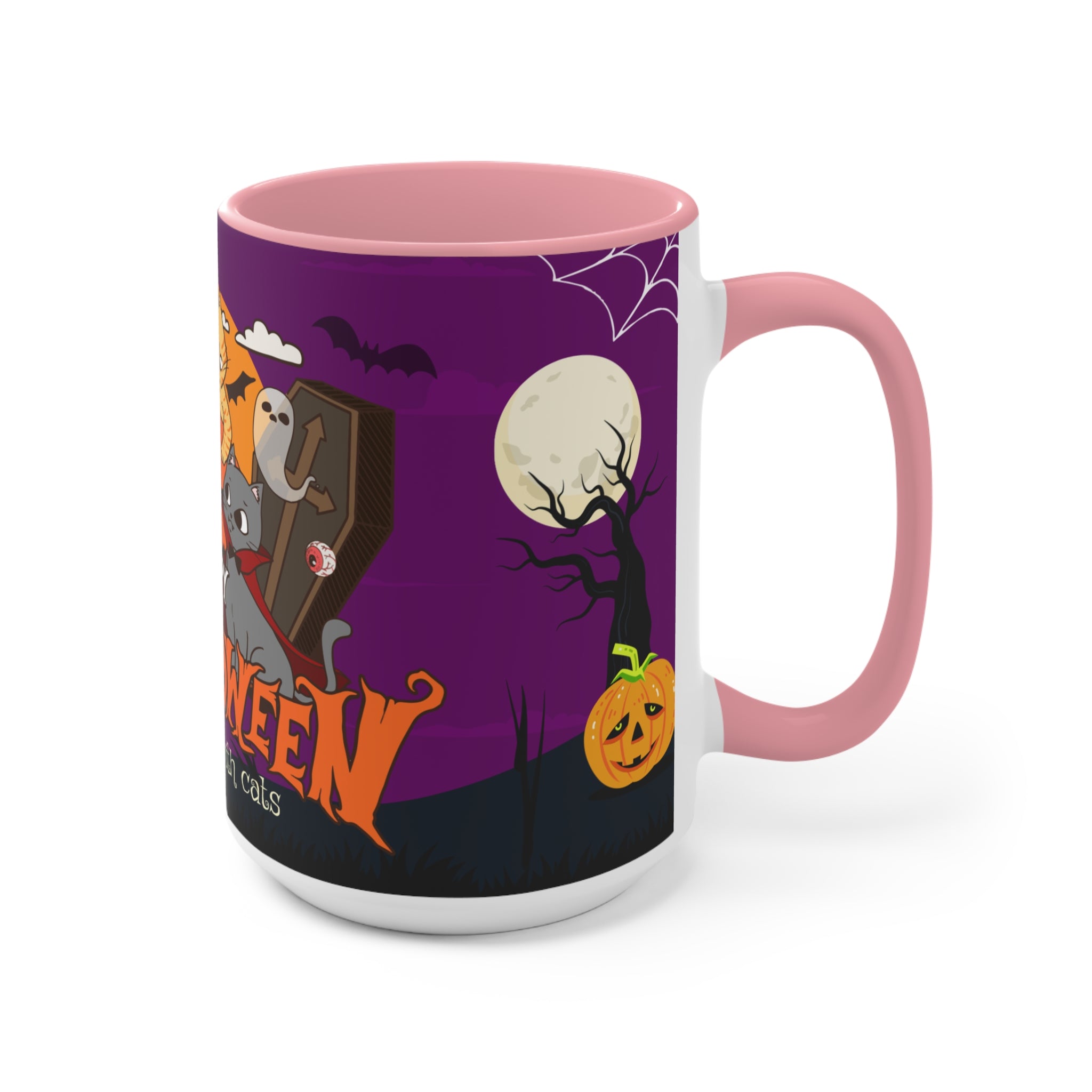 Happy Halloween is Better with Cats | Accent Mugs