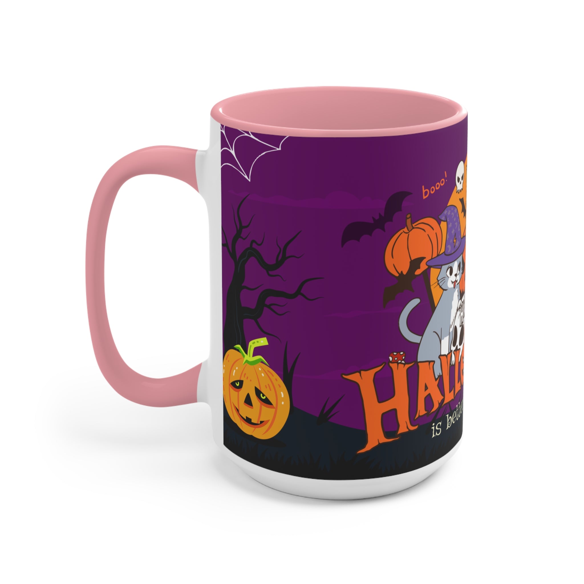 Happy Halloween is Better with Cats | Accent Mugs