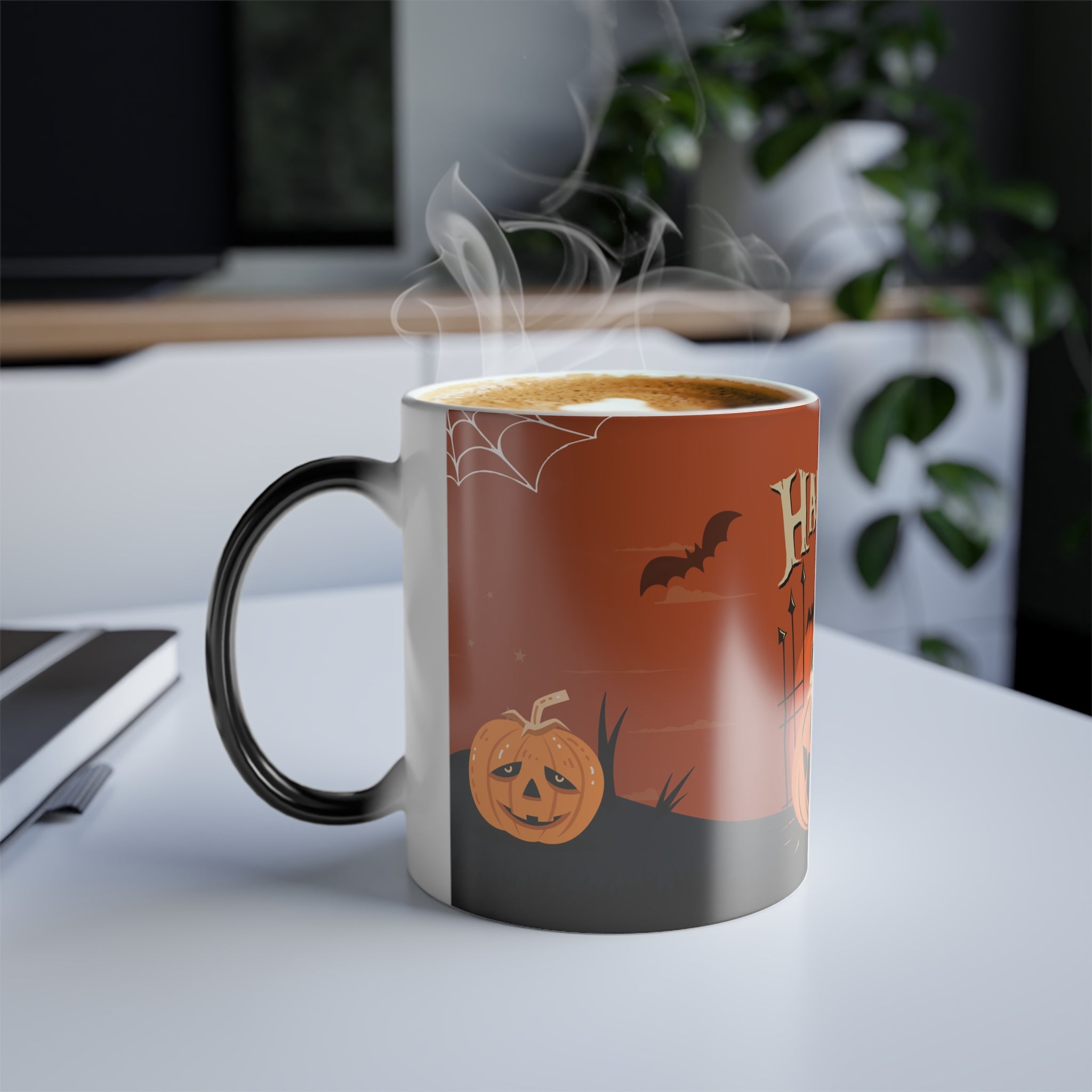 Happy Halloween with Pumpkin | Color Morphing Mug