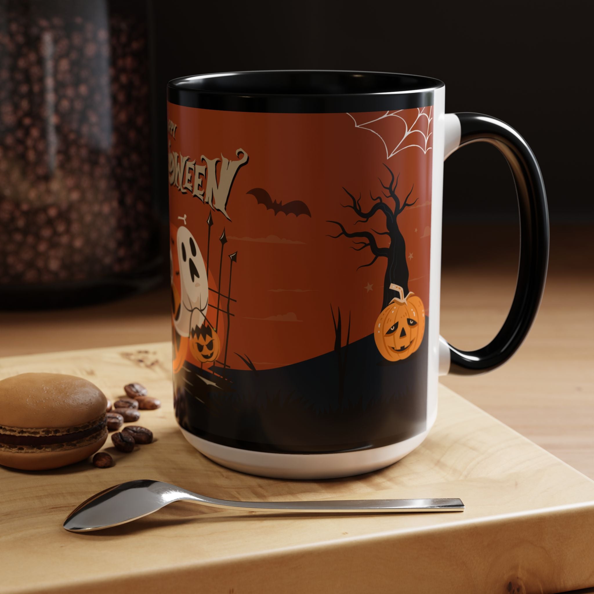Happy Halloween with Pumpkin | Accent Coffee Mug