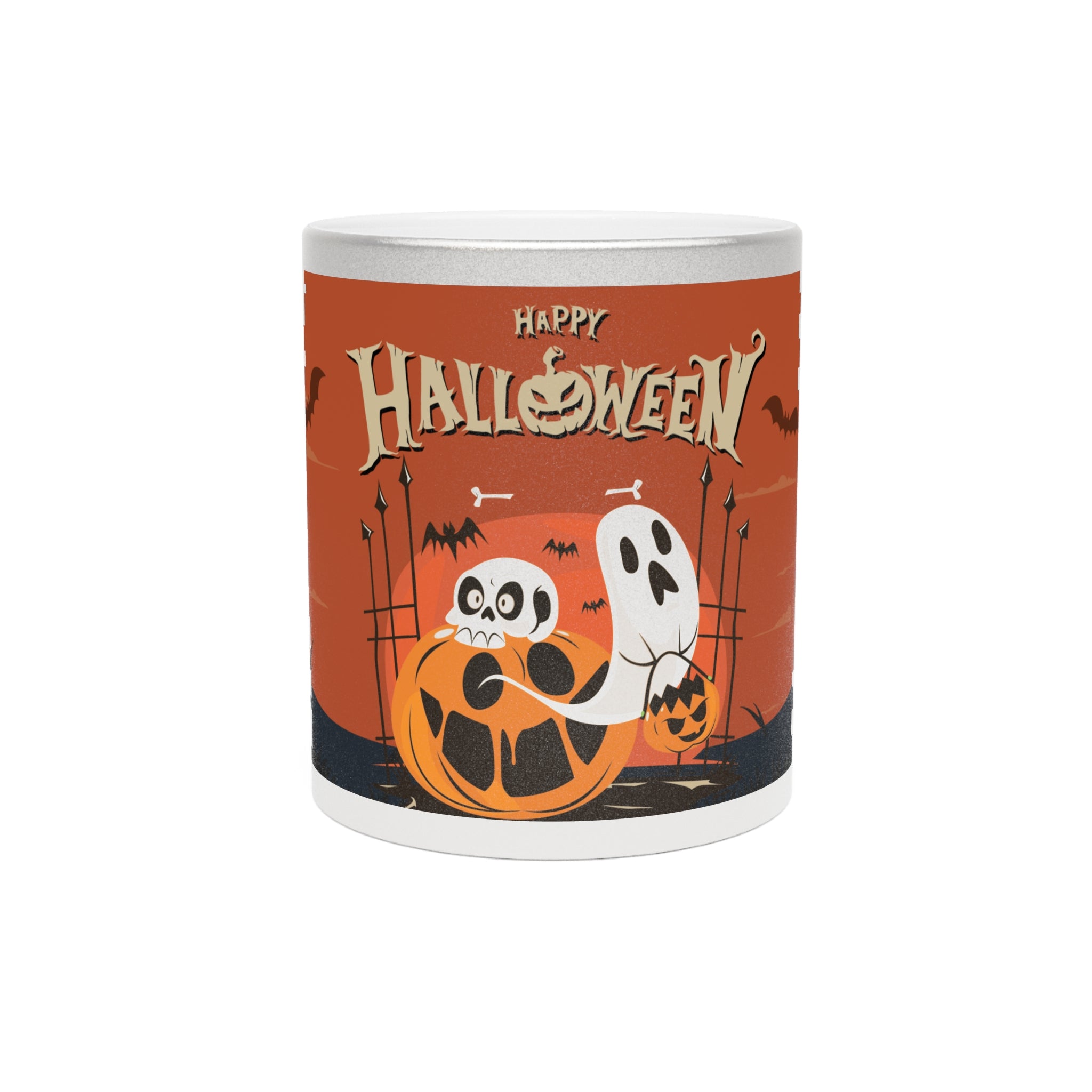 Happy Halloween with Pumpkin | Metallic Mug