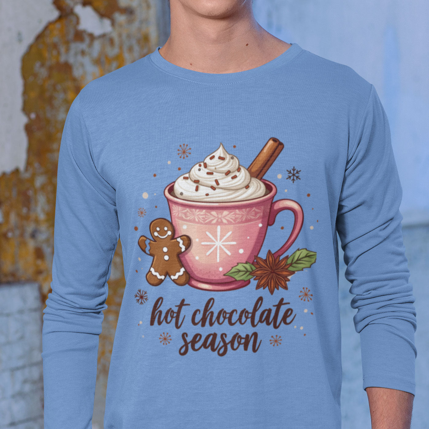 Hot Chocolate Season | Cozy Holiday Drink | Christmas | Unisex Long Sleeve