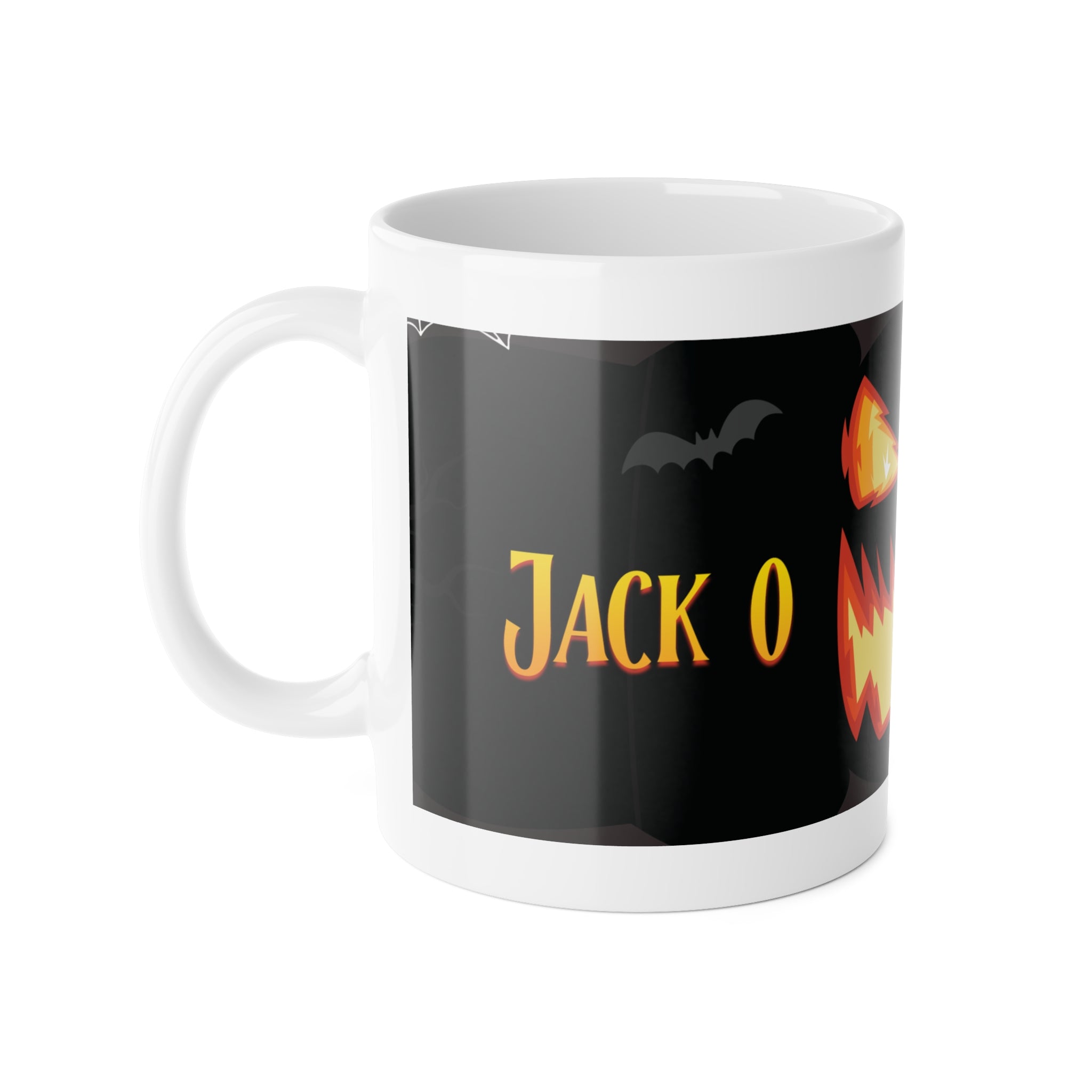 Jack-O'-Lantern Glow | Halloween Pumpkin | White Ceramic Mug