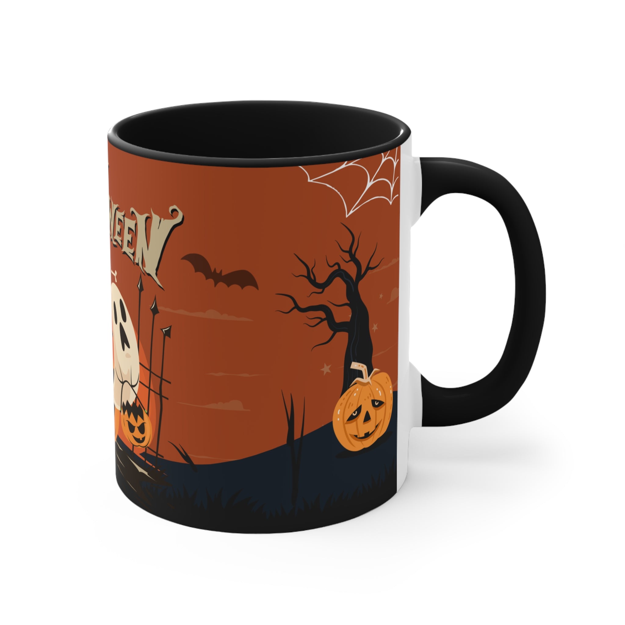Happy Halloween with Pumpkin | Accent Mugs
