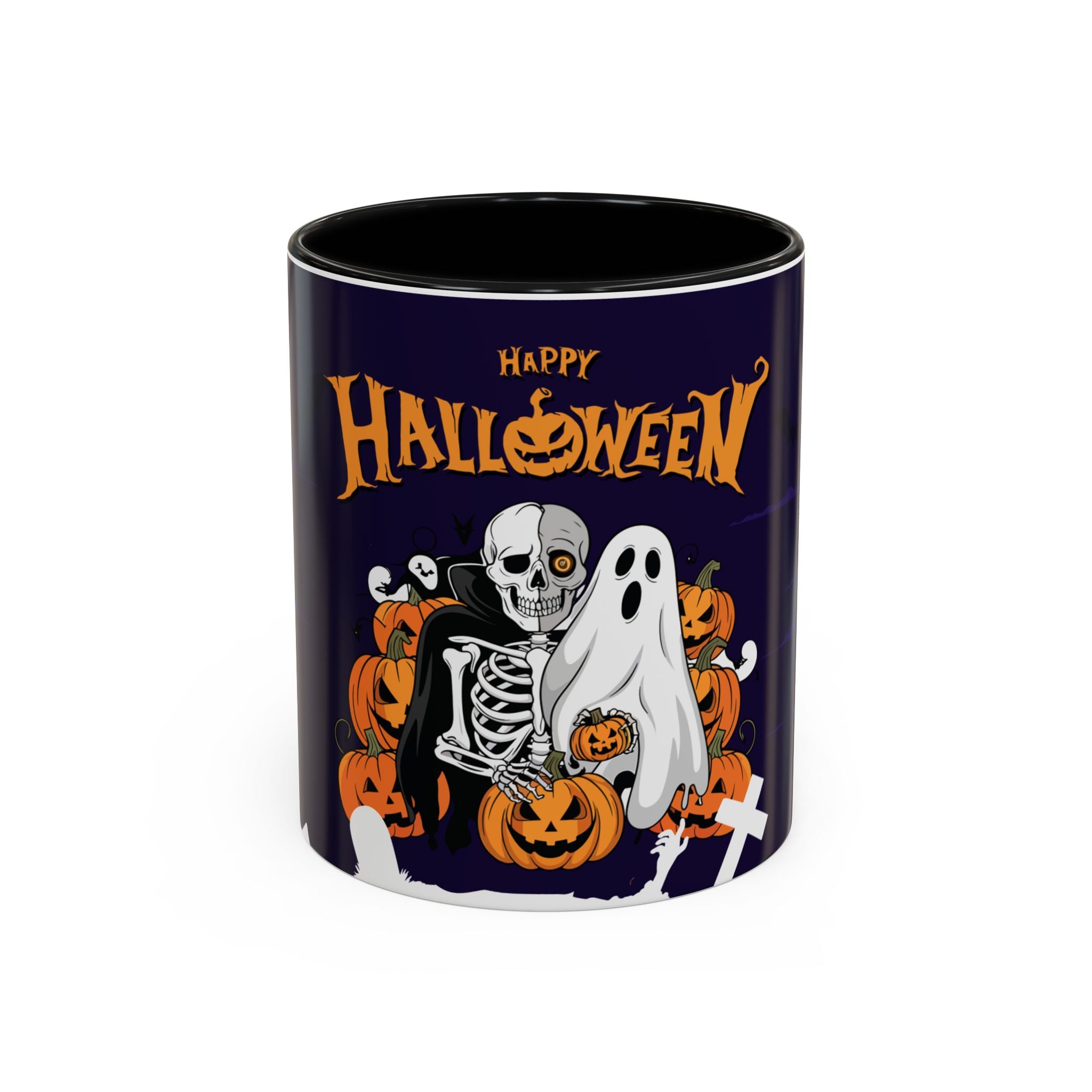 Halloween is Better with Skeleton | Accent Coffee Mug
