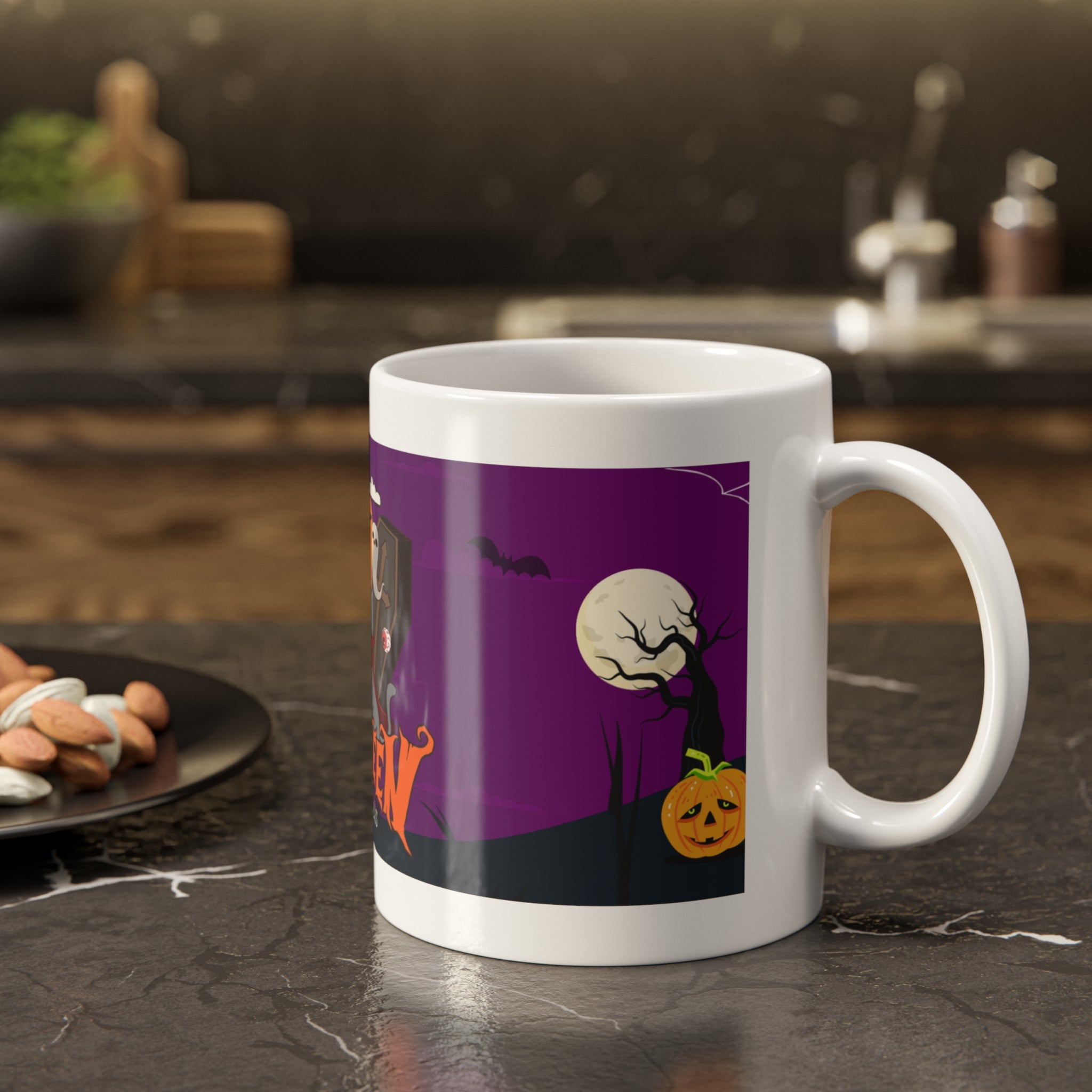 Happy Halloween is Better with Cats | White Ceramic Mug