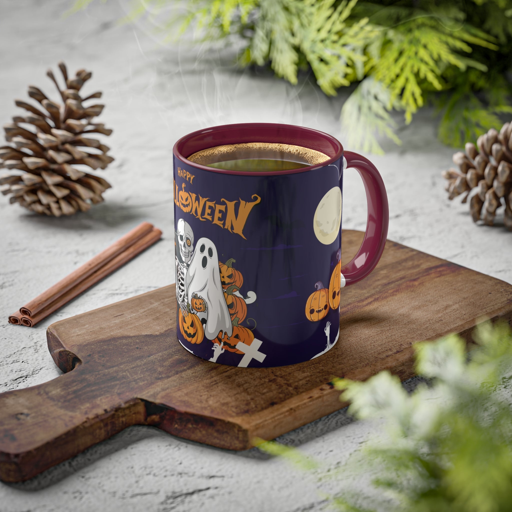 Halloween is Better with Skeleton | Colorful Mugs