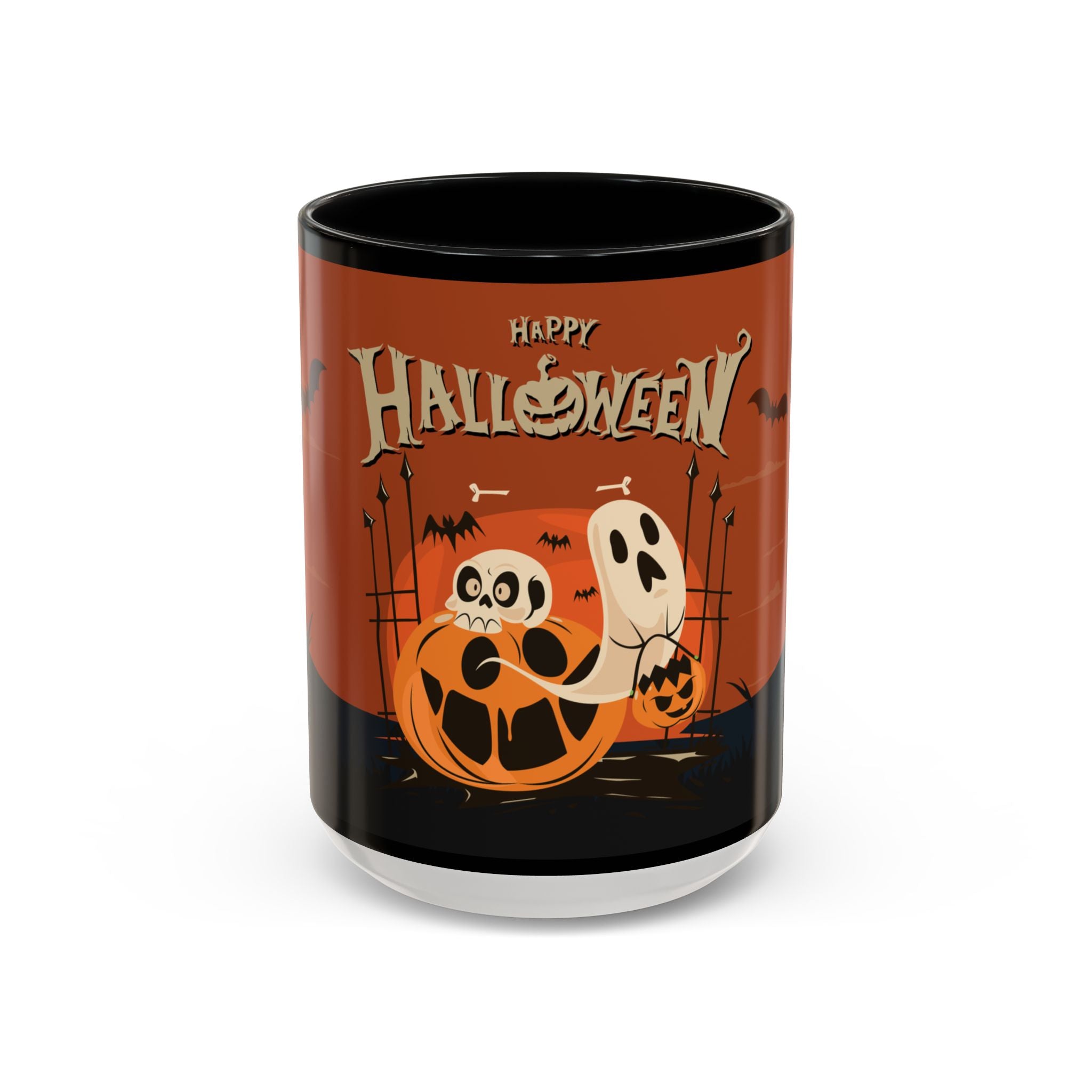 Happy Halloween with Pumpkin | Accent Coffee Mug
