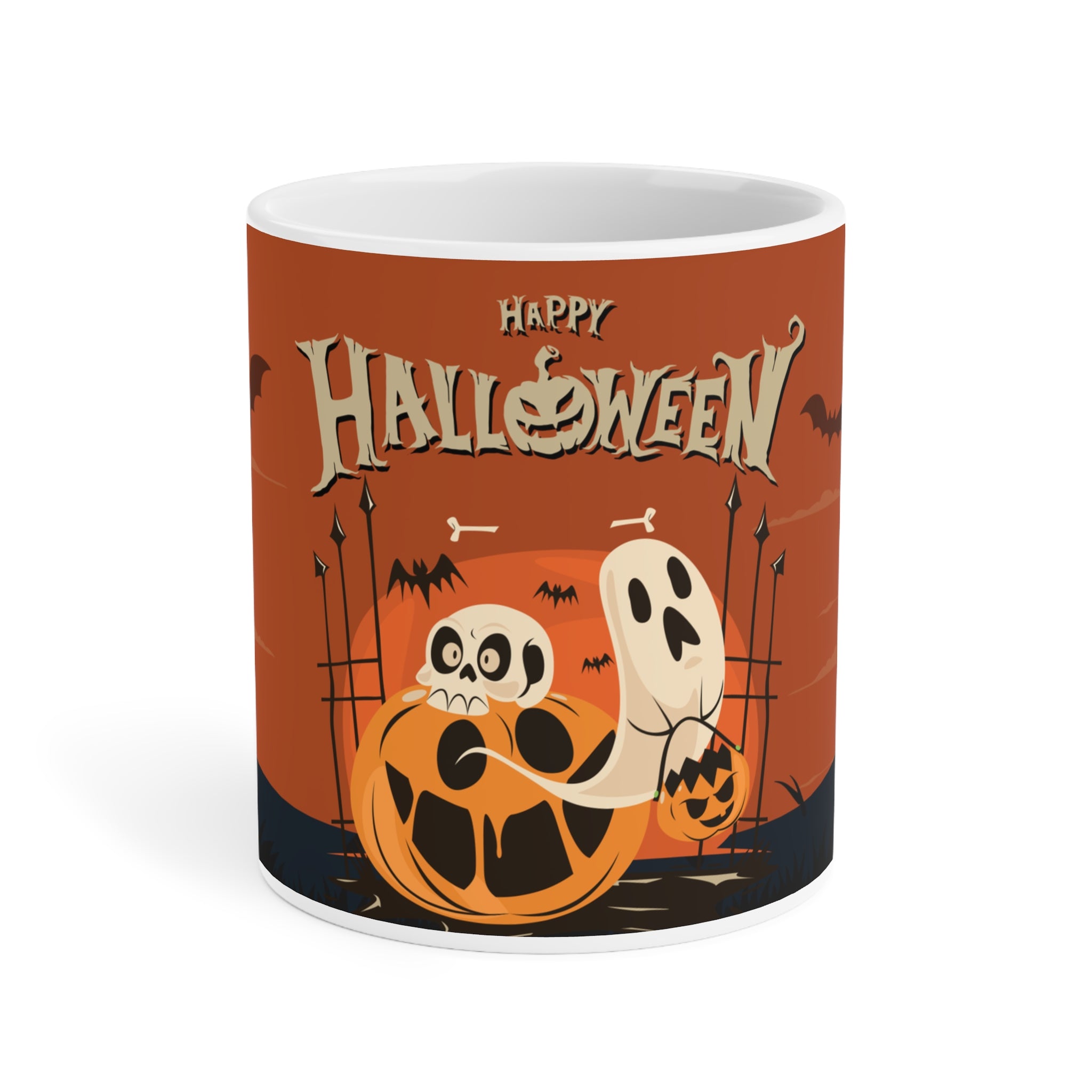 Happy Halloween with Pumpkin | Ceramic Mugs
