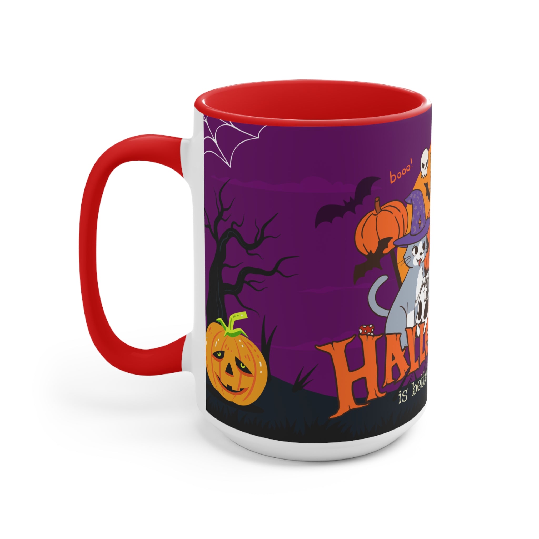 Happy Halloween is Better with Cats | Accent Mugs