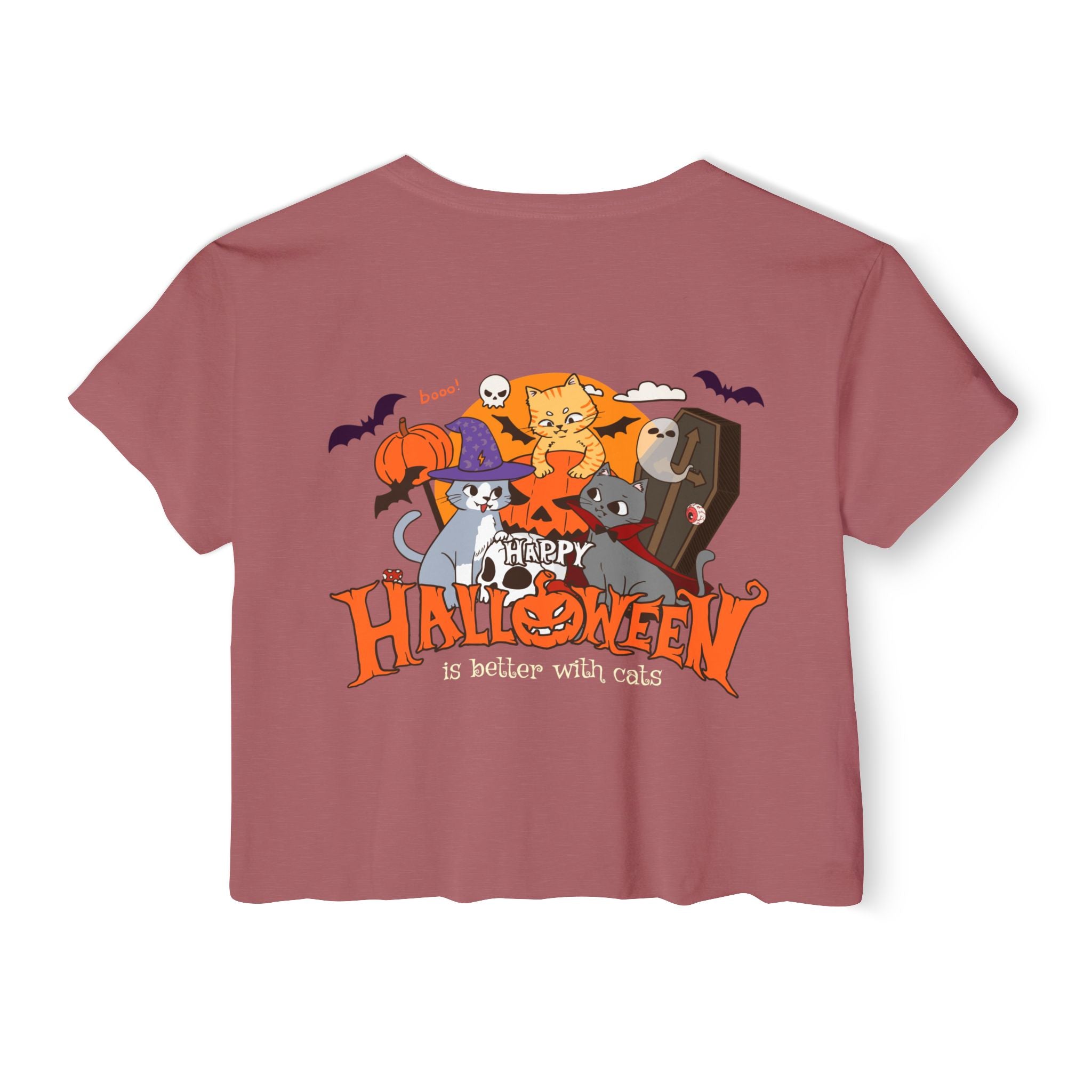Happy Halloween with Cats | Women's Festival Crop Top