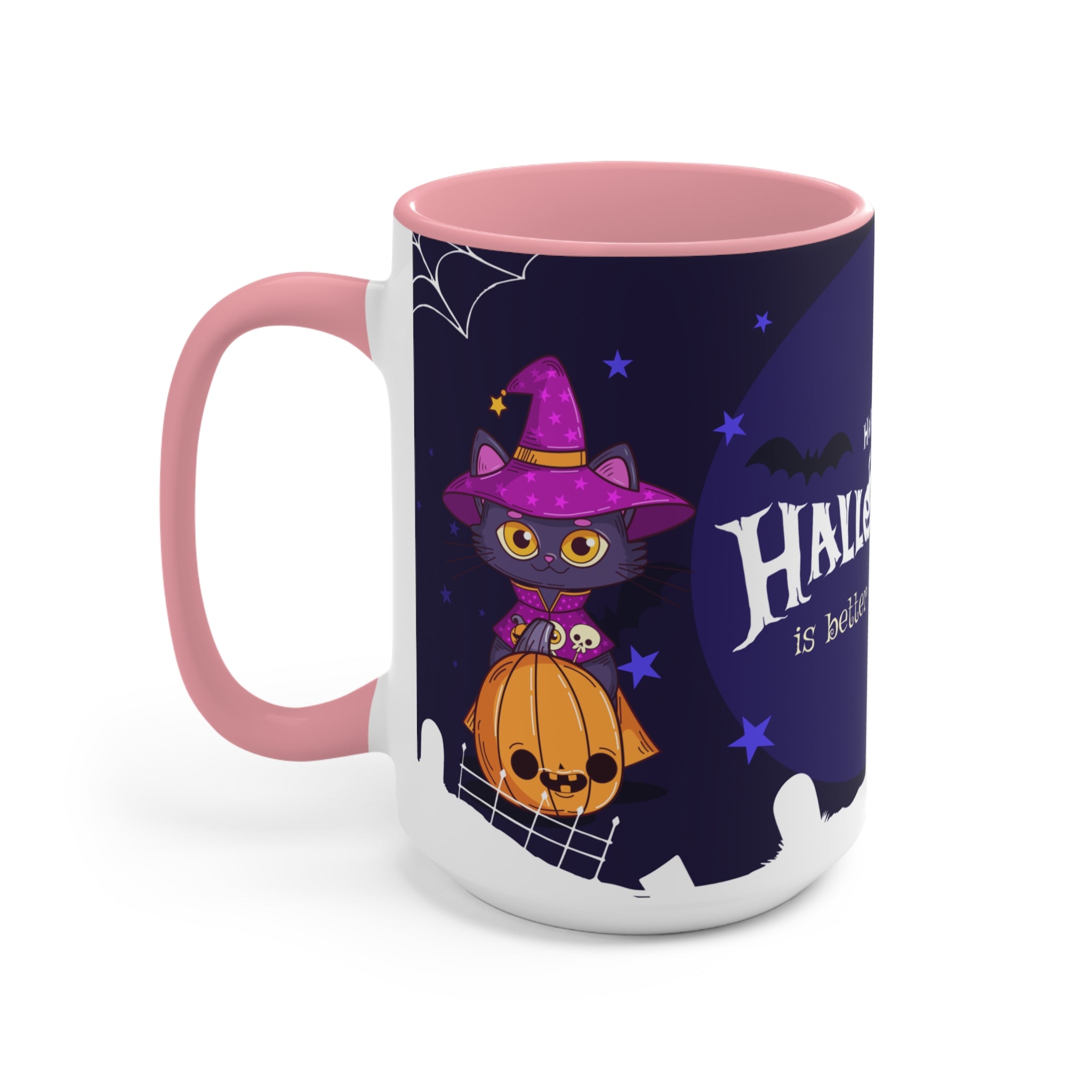 Happy Halloween with Witch's Cats | Accent Mugs