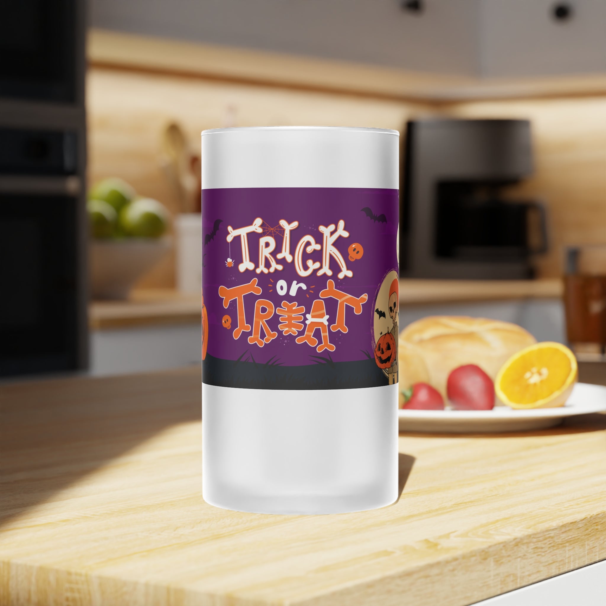 Trick or Treat | Frosted Glass Beer Mug