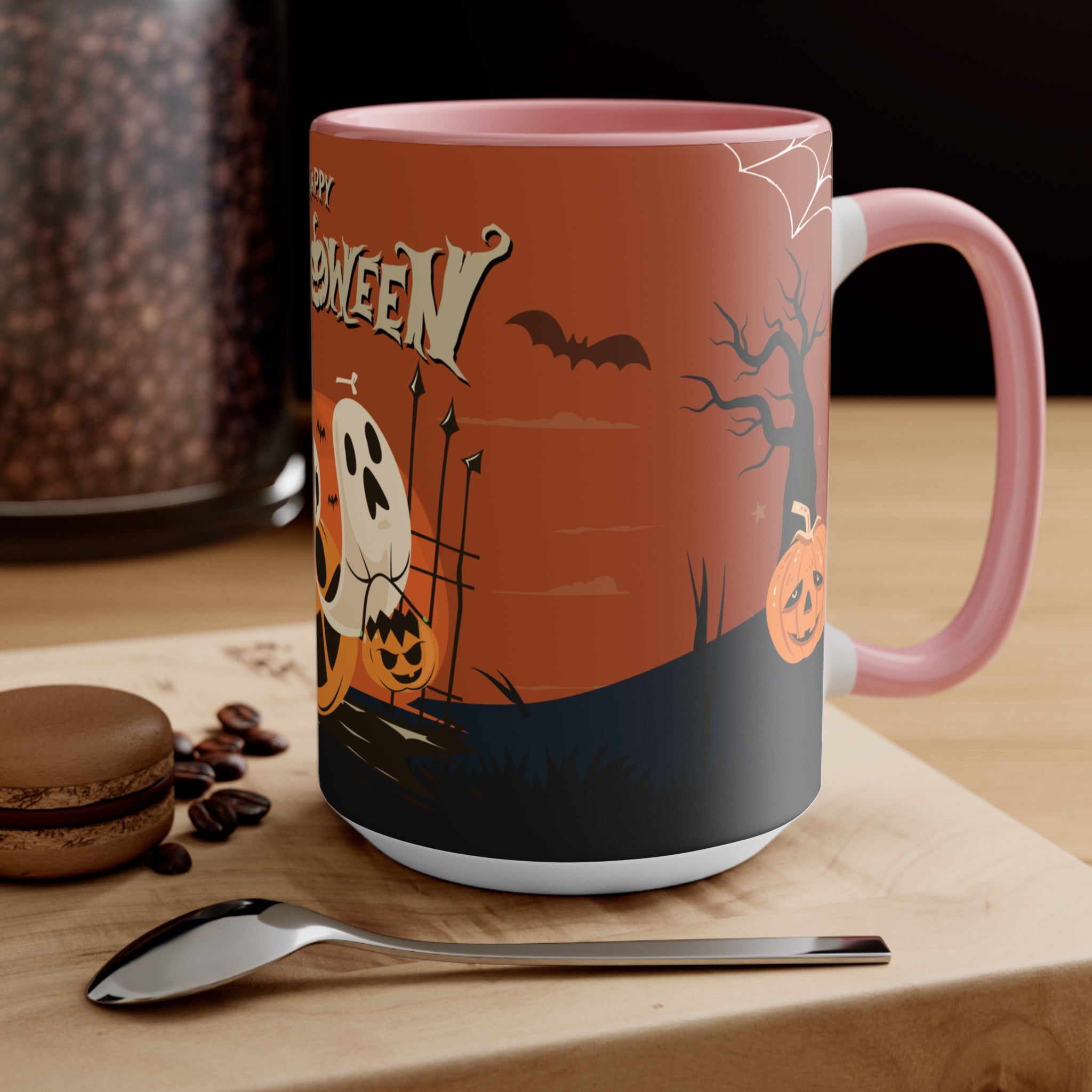 Happy Halloween with Pumpkin | Accent Mugs