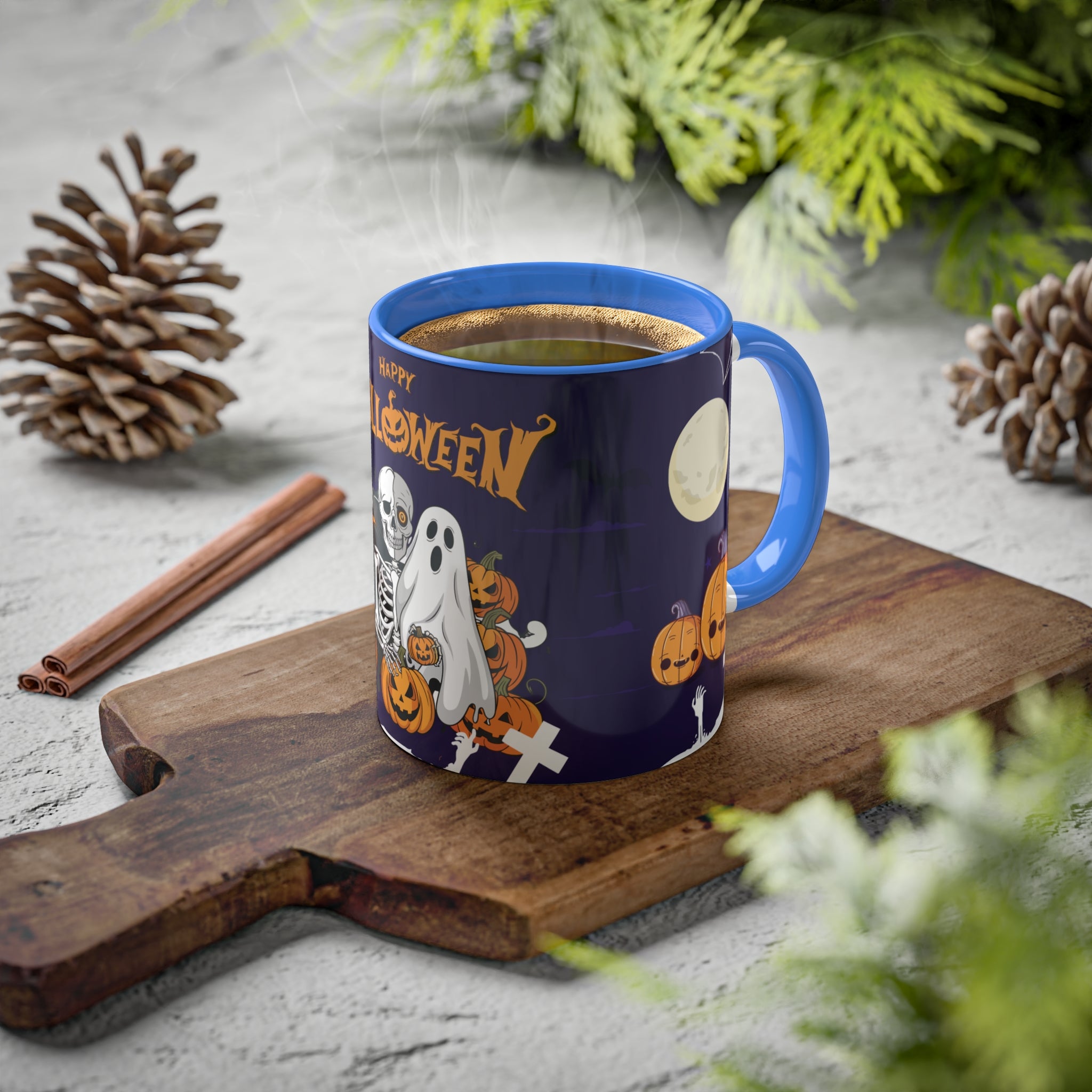 Halloween is Better with Skeleton | Colorful Mugs