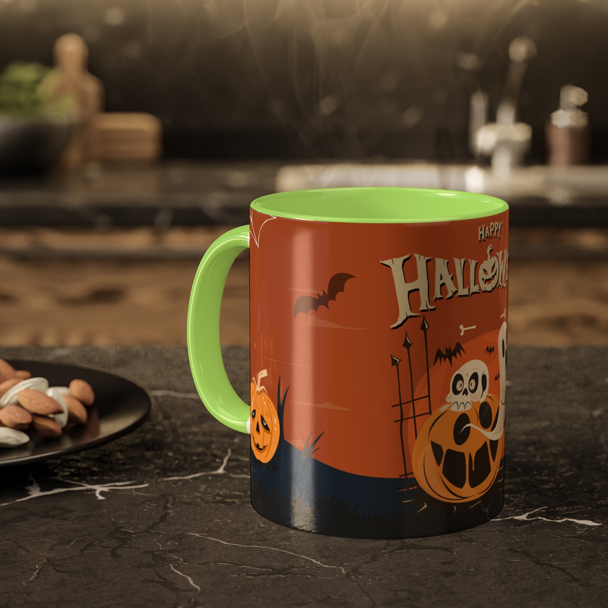 Happy Halloween with Pumpkin | Colorful Mugs