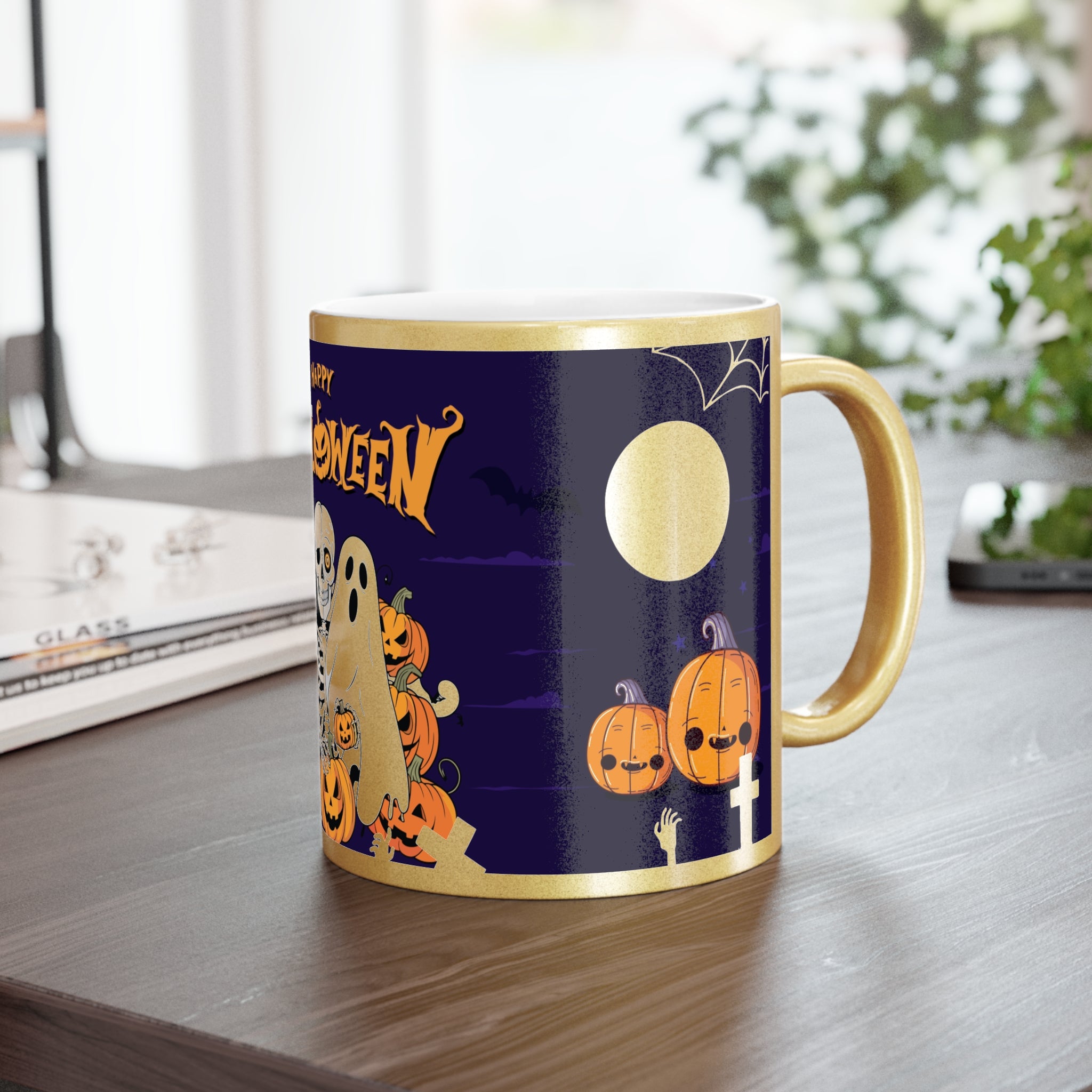 Halloween is Better with Skeleton | Metallic Mug