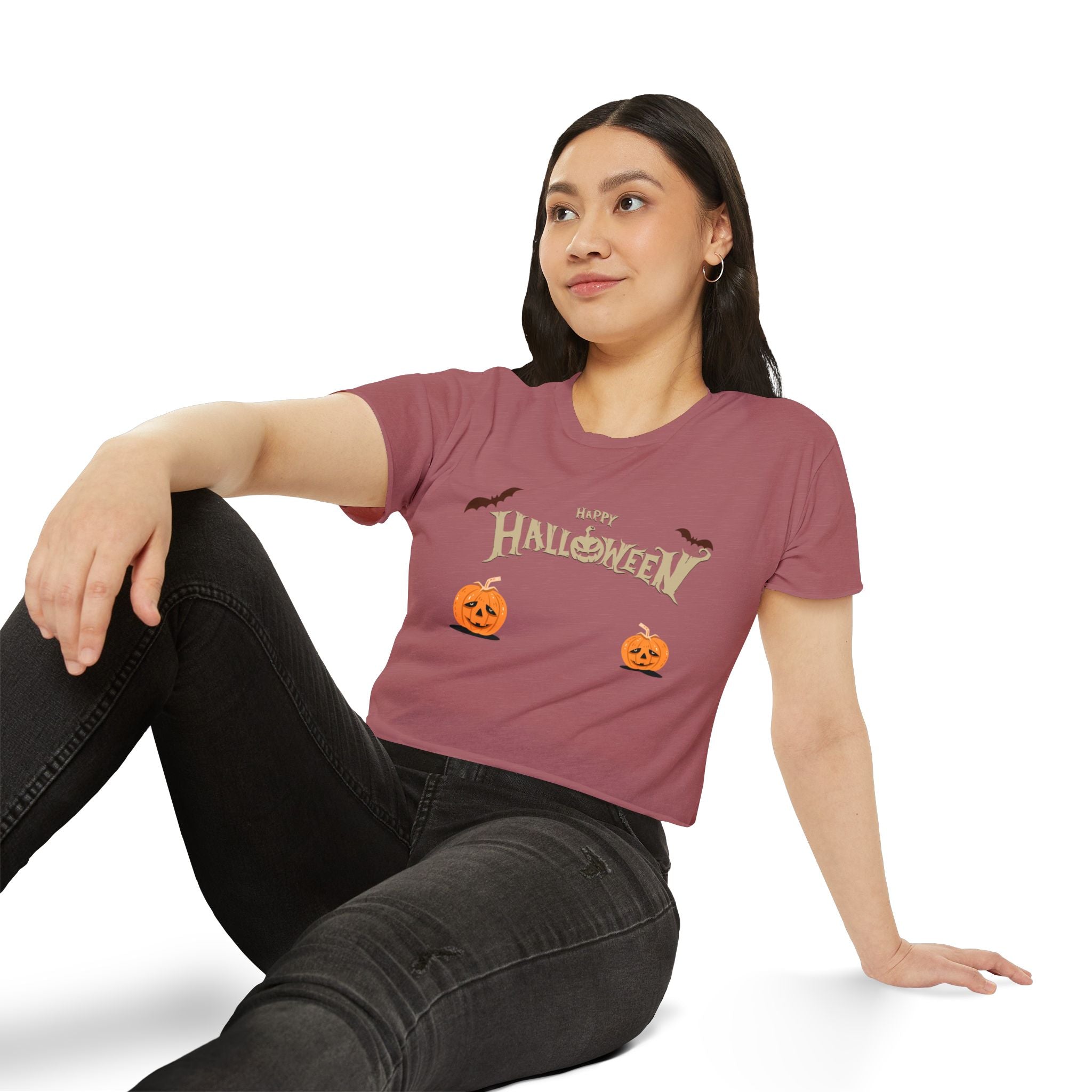 Happy Halloween with Cats | Women's Festival Crop Top