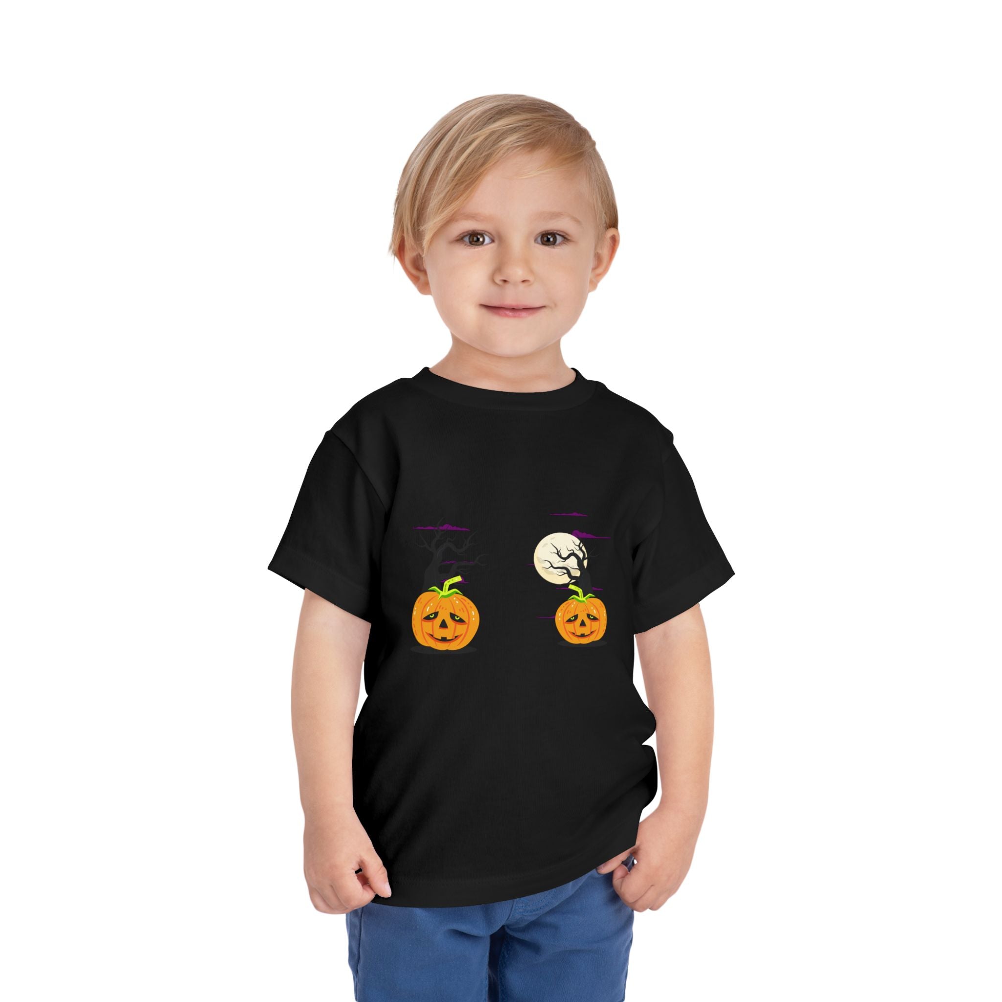 Happy Halloween with Cats | Toddler Short Sleeve Tee