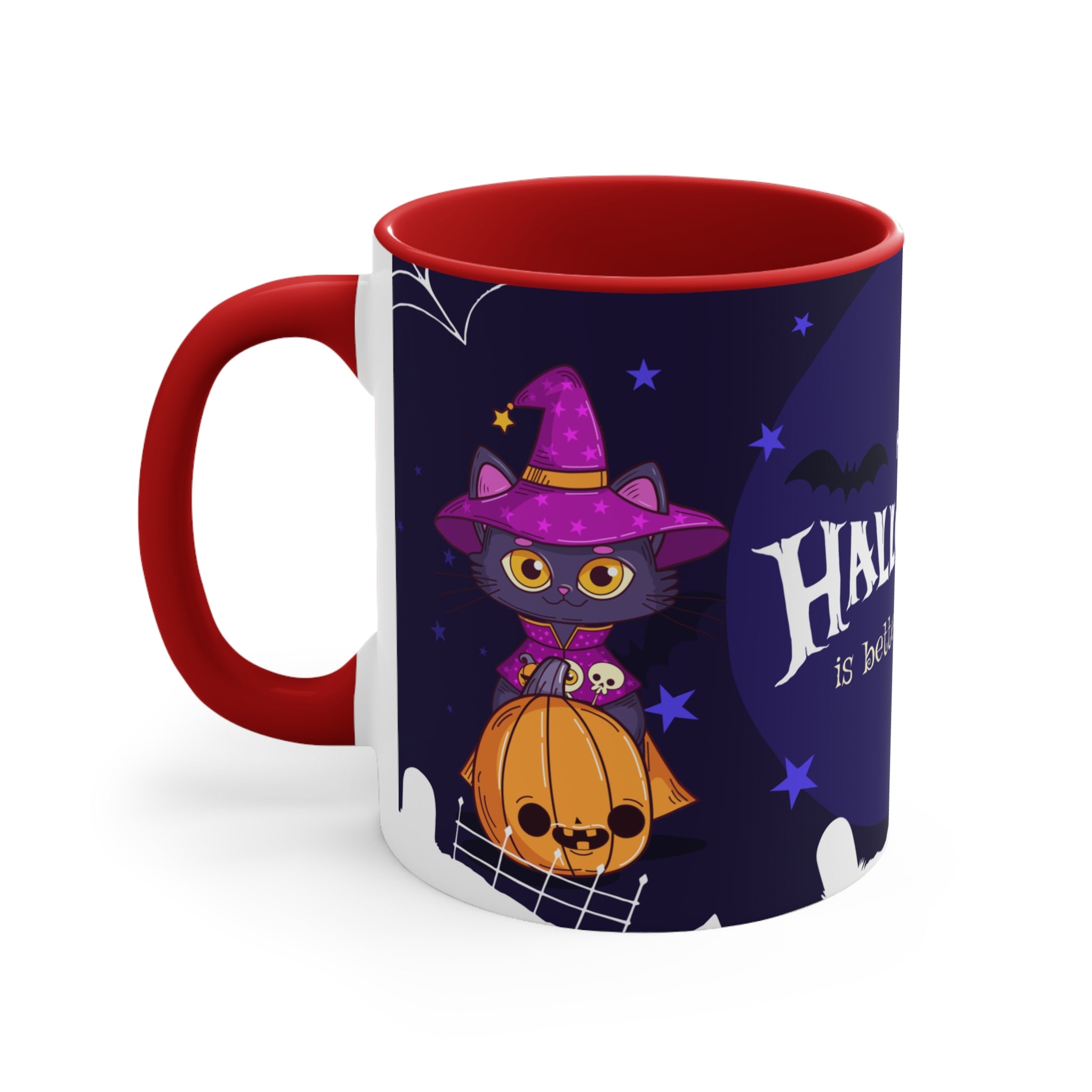 Happy Halloween with Witch's Cats | Accent Mugs