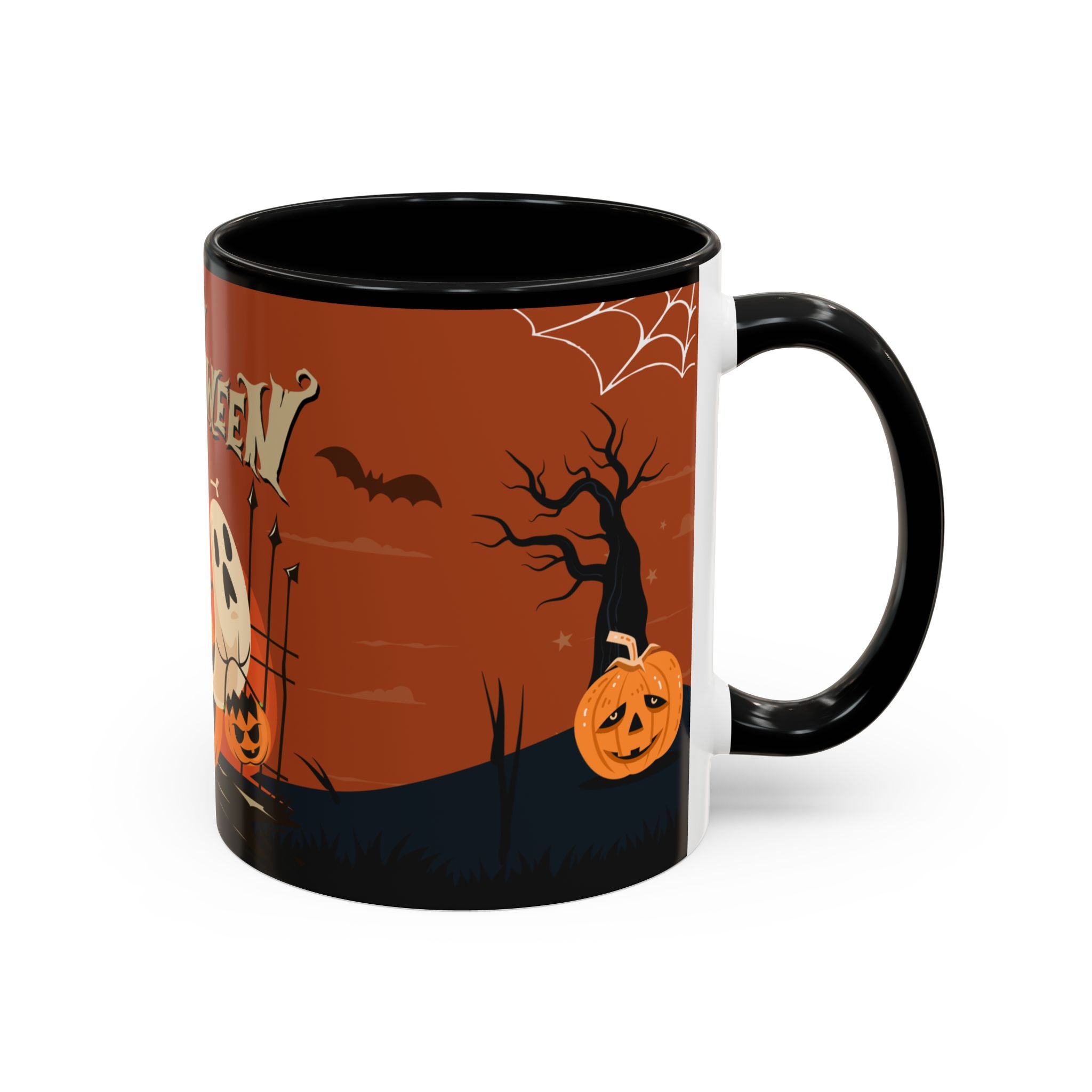 Happy Halloween with Pumpkin | Accent Coffee Mug